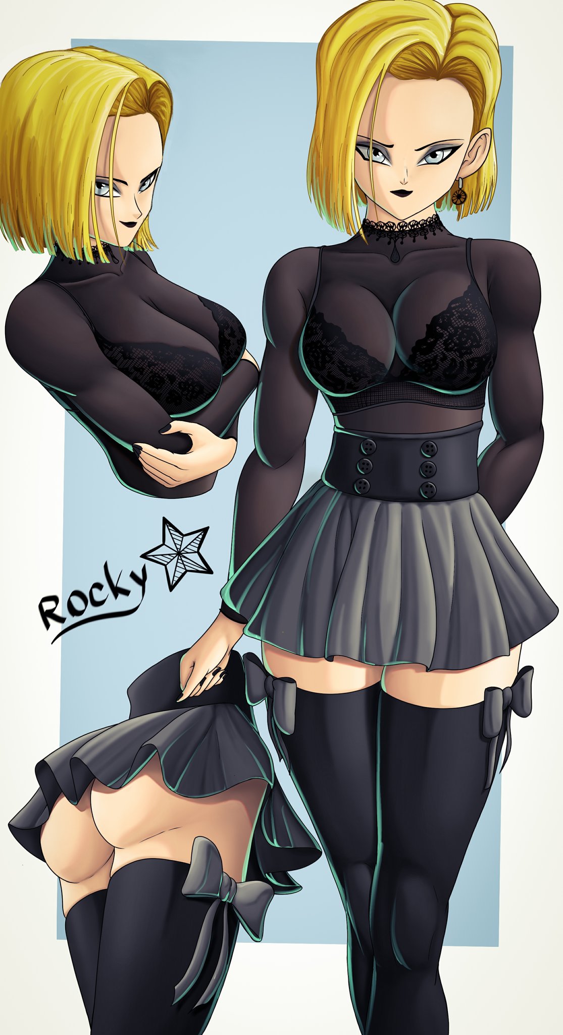 Goth #18 👀
#Android18 #DragonBall #digitalart https://t.co/VYnTGJOFbo