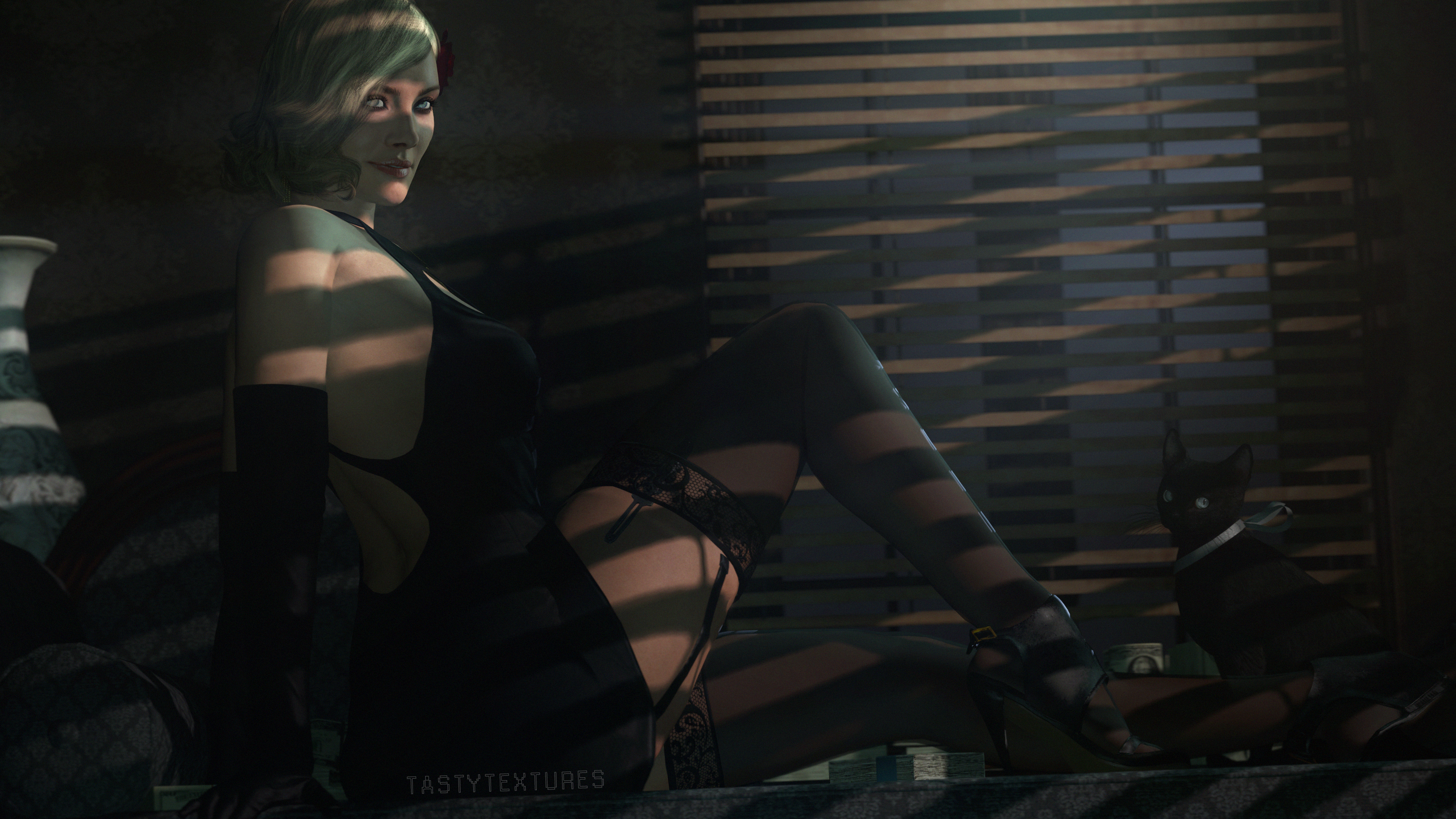 https://t.co/3iY1g8vgNm >(HQ/no watermark) Femme Fatale. A Noir styled Sylf. #sylf #tastytextures #sfm #nsfw #noir https://t.co/5cJ0fZvXgw