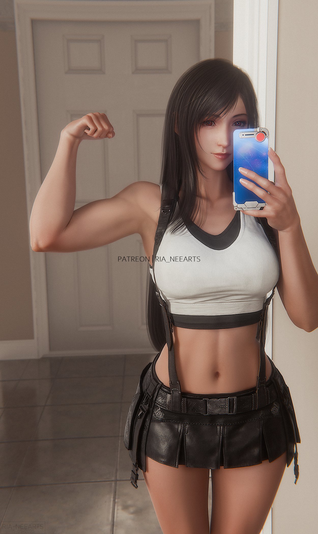Tifa Lockhart flexing