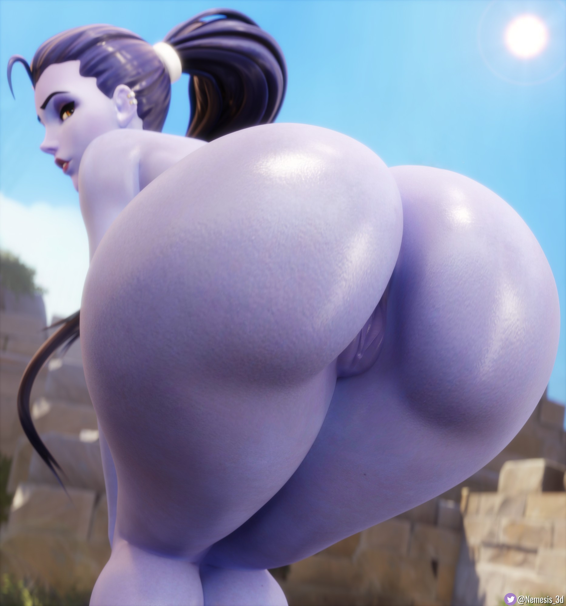💙Widow booty queen!💜
Pov: You finally caught that annoying Widowmaker on Illios ruins!