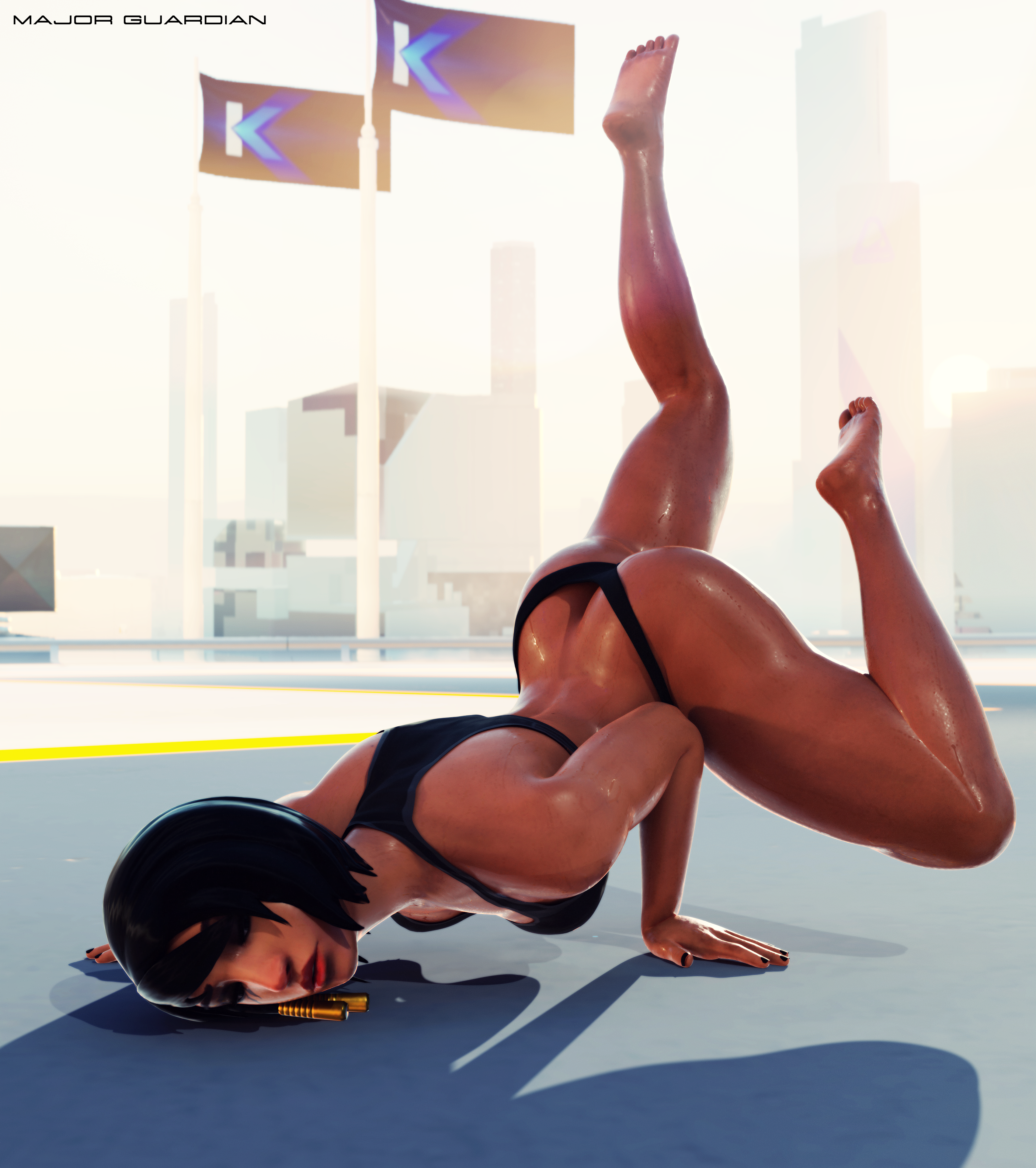 "Sweat and Dirt"
It wasn't suppose to be a project but more like a training and experiment (posing, sculpting, compositing...). But you liked my WIP so there it is :D
#Pharah #Overwatch #OverwatchFanart #Fitness #Blender #Sexy
Model : @PharahBestGirl
4K : https://t.co/6eQBCEEhFp https://t.co/gS20Go9aN4