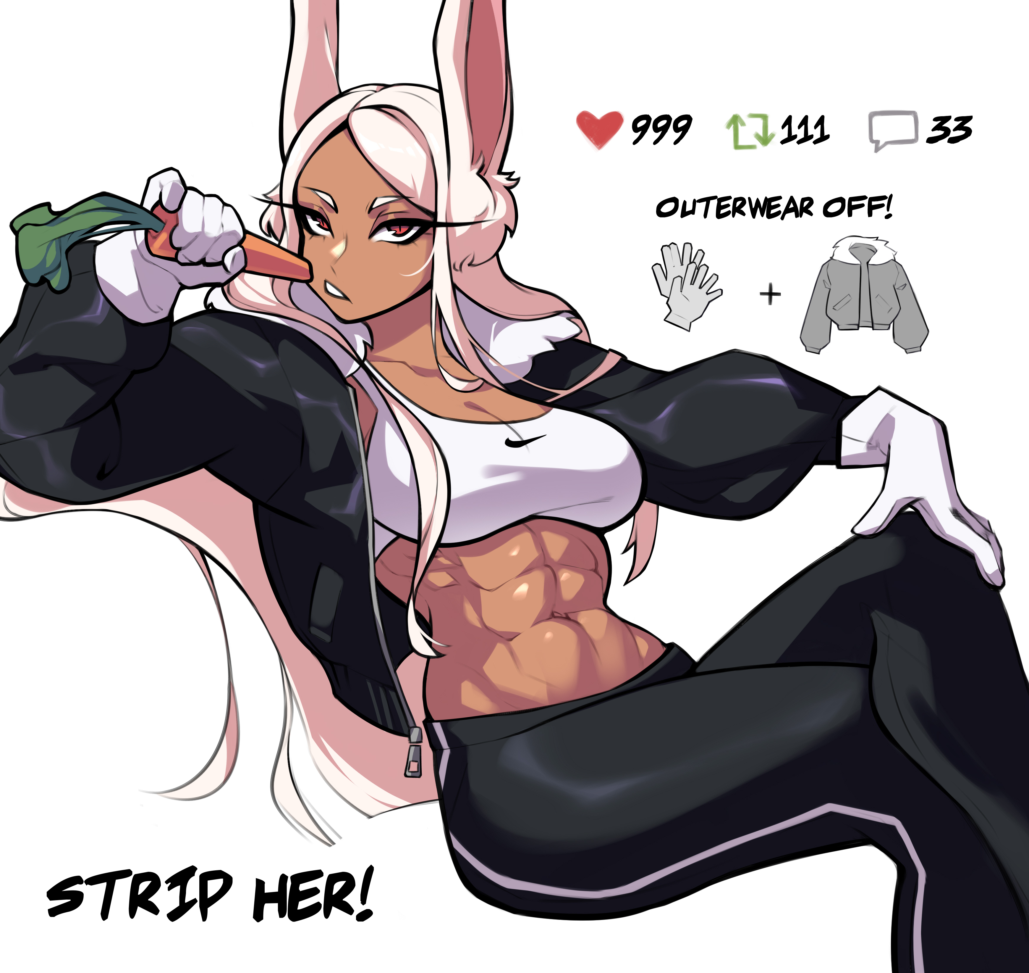 Can you help her take off some clothes?🐰 #stripthecharacter https://t.co/Pi5O6PVHZT