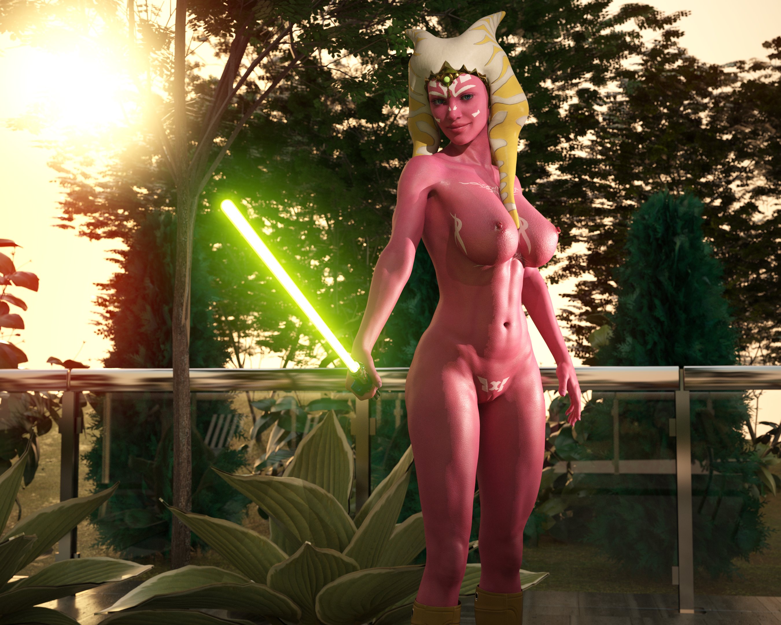Commissions. Old and new. #StarWars #AhsokaTano #Togruta #Jedi #Lightsaber #BJ #pinup #nsfw #nsfwart #3dart https://t.co/bPAPSpeo2W
