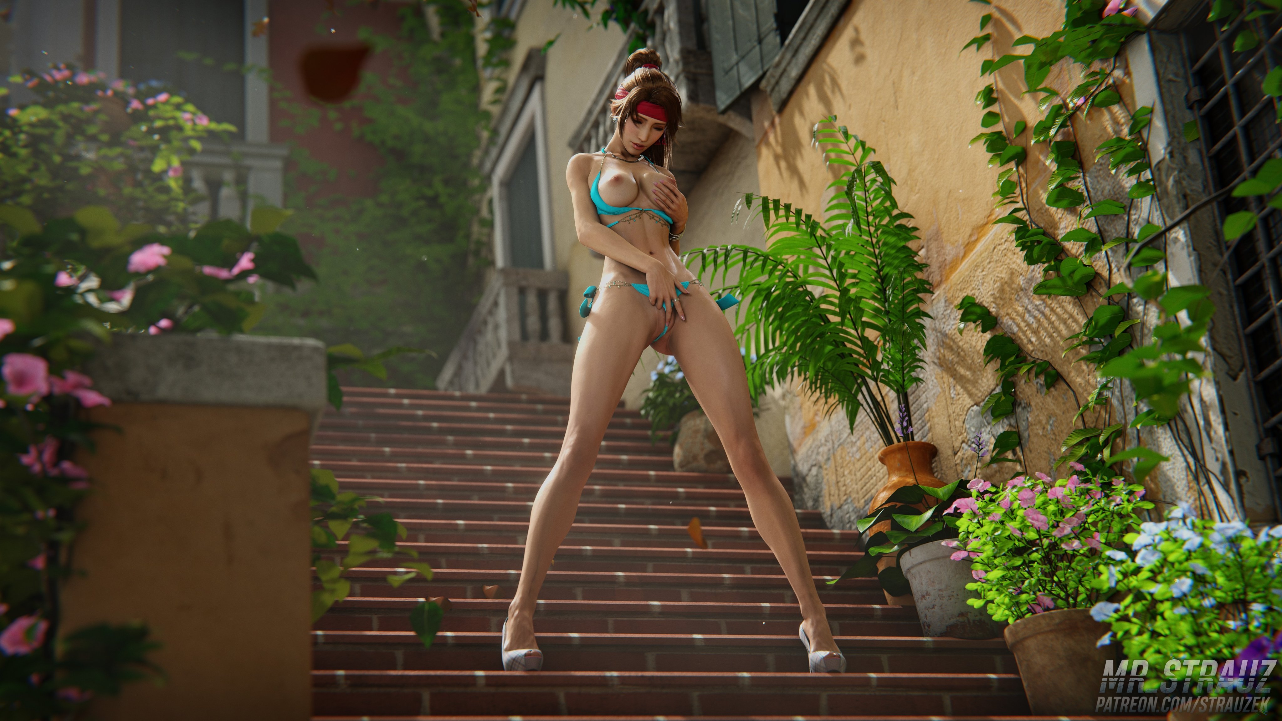 Jessie Rasberry posing in a bikini.
