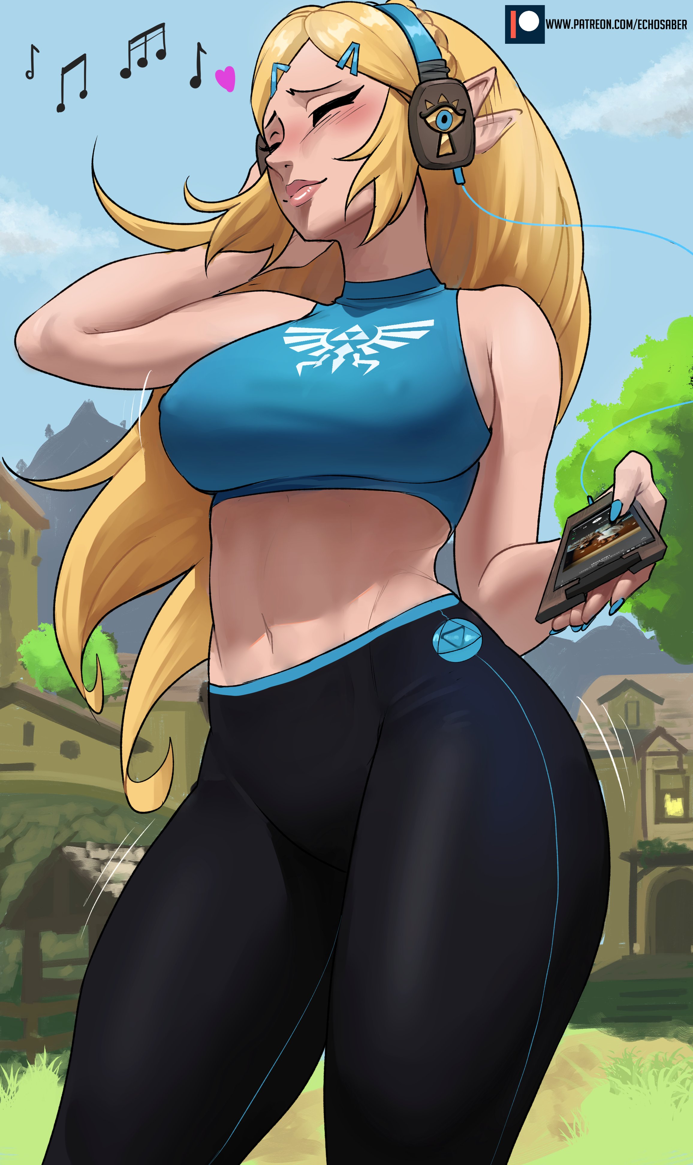Zelda vibing to some Tunes β€οΈπΆ https://t.co/dwNp9hydoa