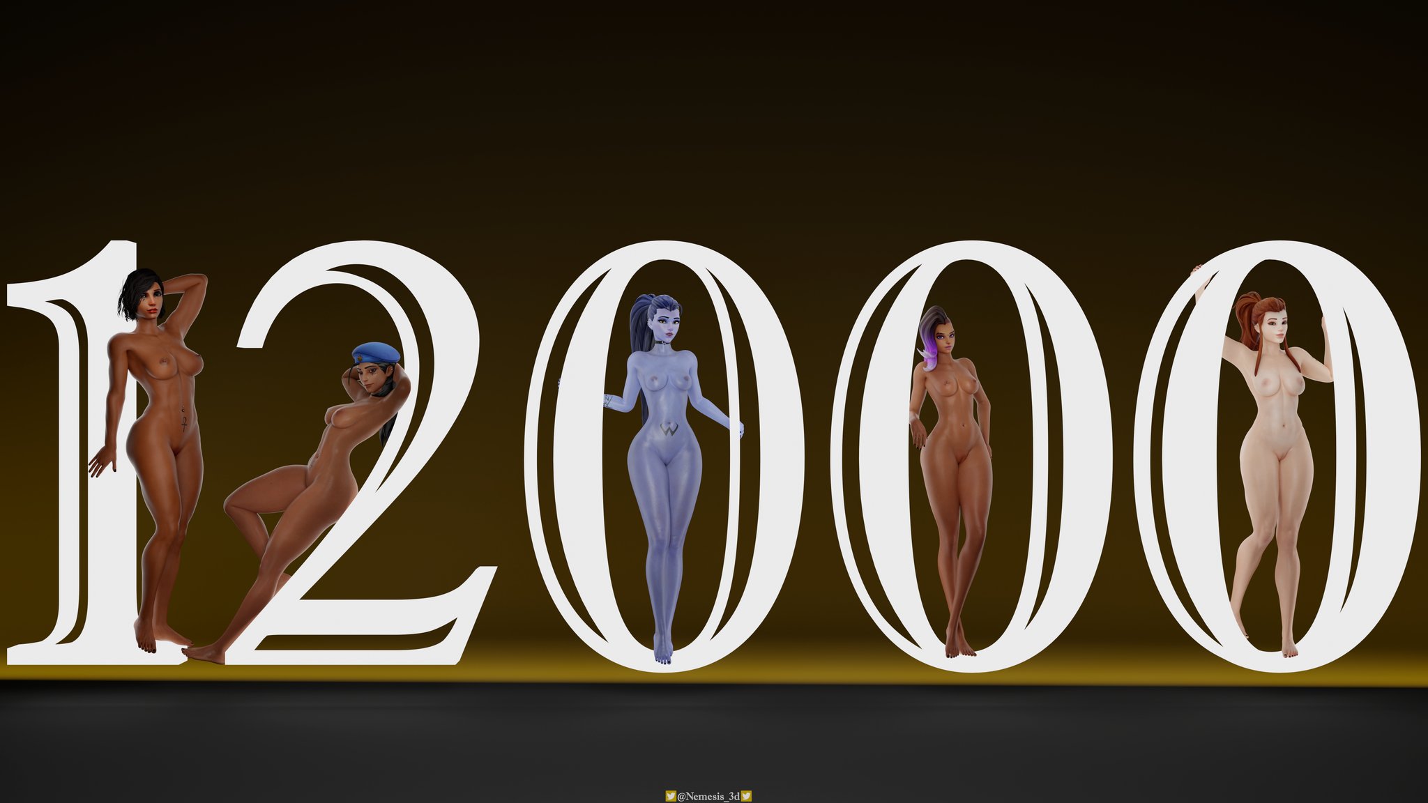 ⭐12000 Followers special!🖤
Thank you for 12k followers and all the amazing support!🥰
So please enjoy this piece in glorious 8k! Download it too see it uncompressed!
⬇️Download here in 8k!⬇️
https://t.co/HOjYOGJRuy
#Overwatch #Pharah #Ana #Widowmaker #Sombra #Brigitte #NSFW https://t.co/8X9MlLktqH