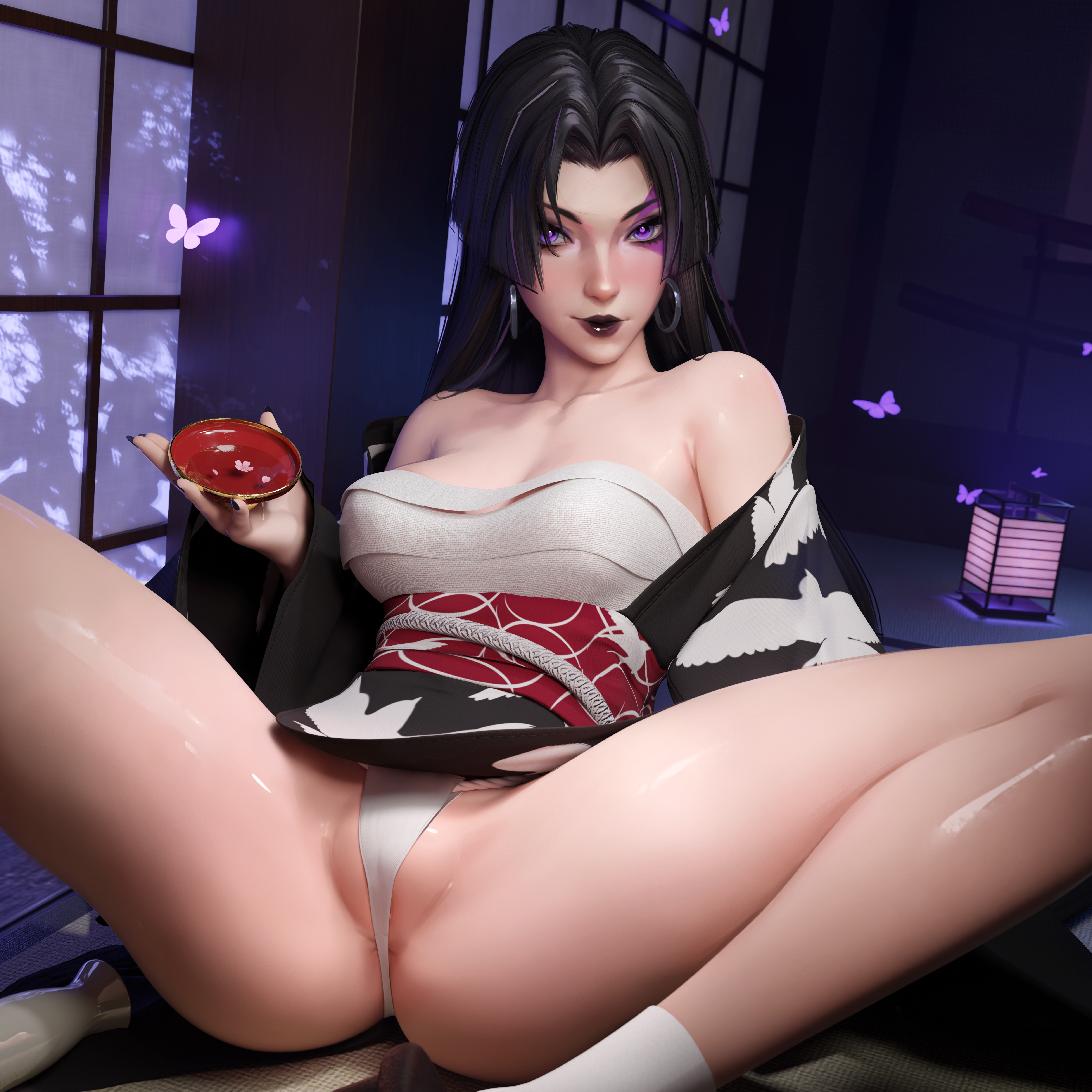 Psylocke showing off for the camera