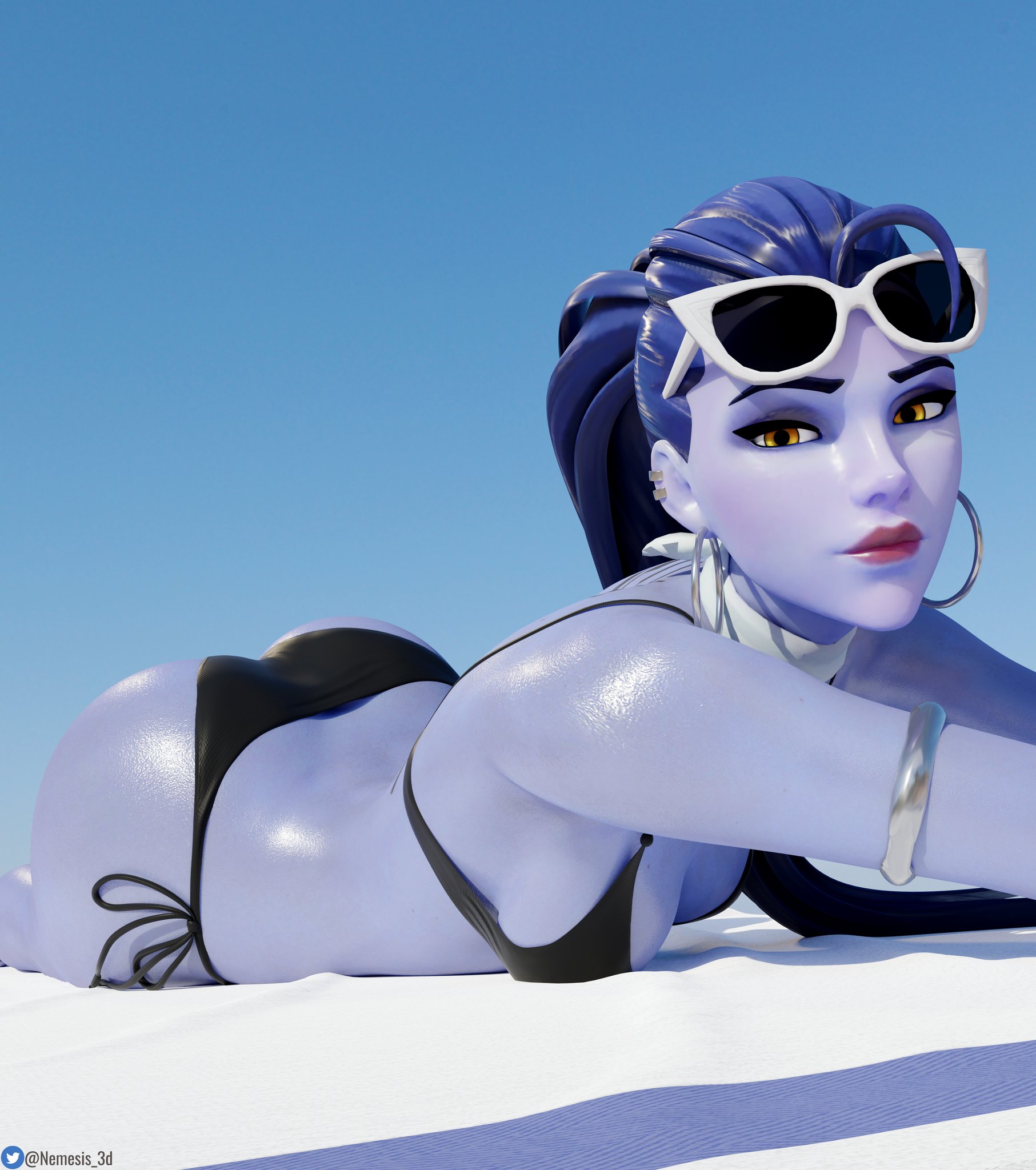 🏖️Widow's hot girl summer!👙
Sometimes when you're a dummy thicc, rich, super hot assassin, you can just take selfies on the beach all day!😏💜
⬇️Download here in 4k⬇️
https://t.co/betNfr7yDY
#Overwatch #Widowmaker #NSFW https://t.co/1iv9RSQ3Gh