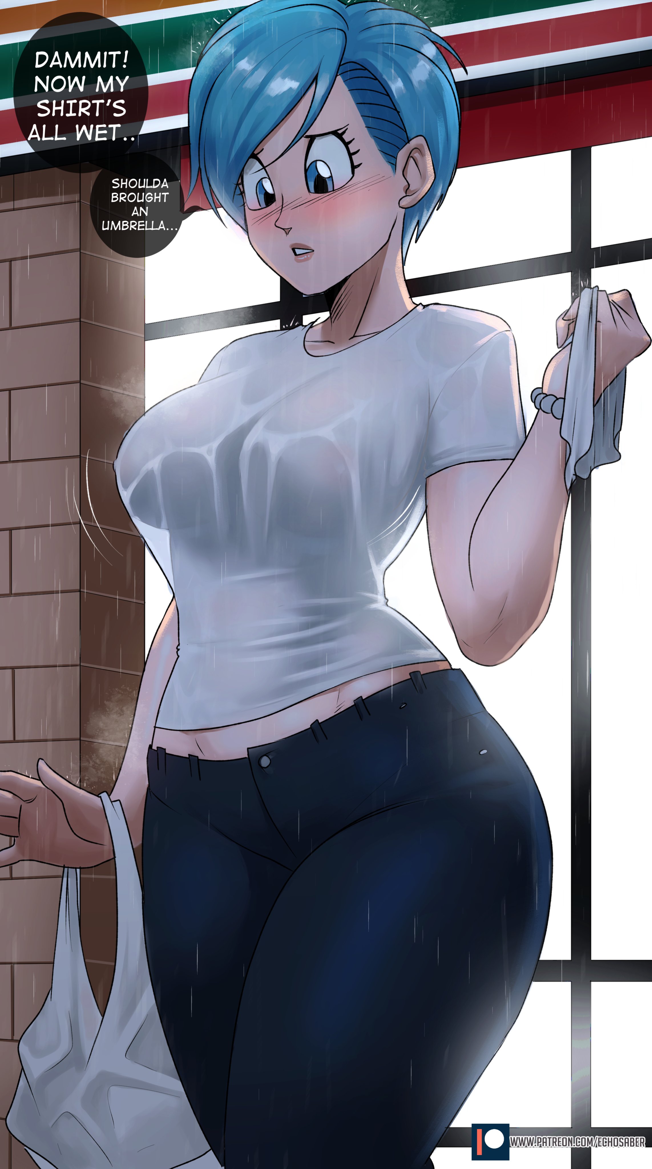 Bulma's rainy day out! https://t.co/c8pZf4QzMc