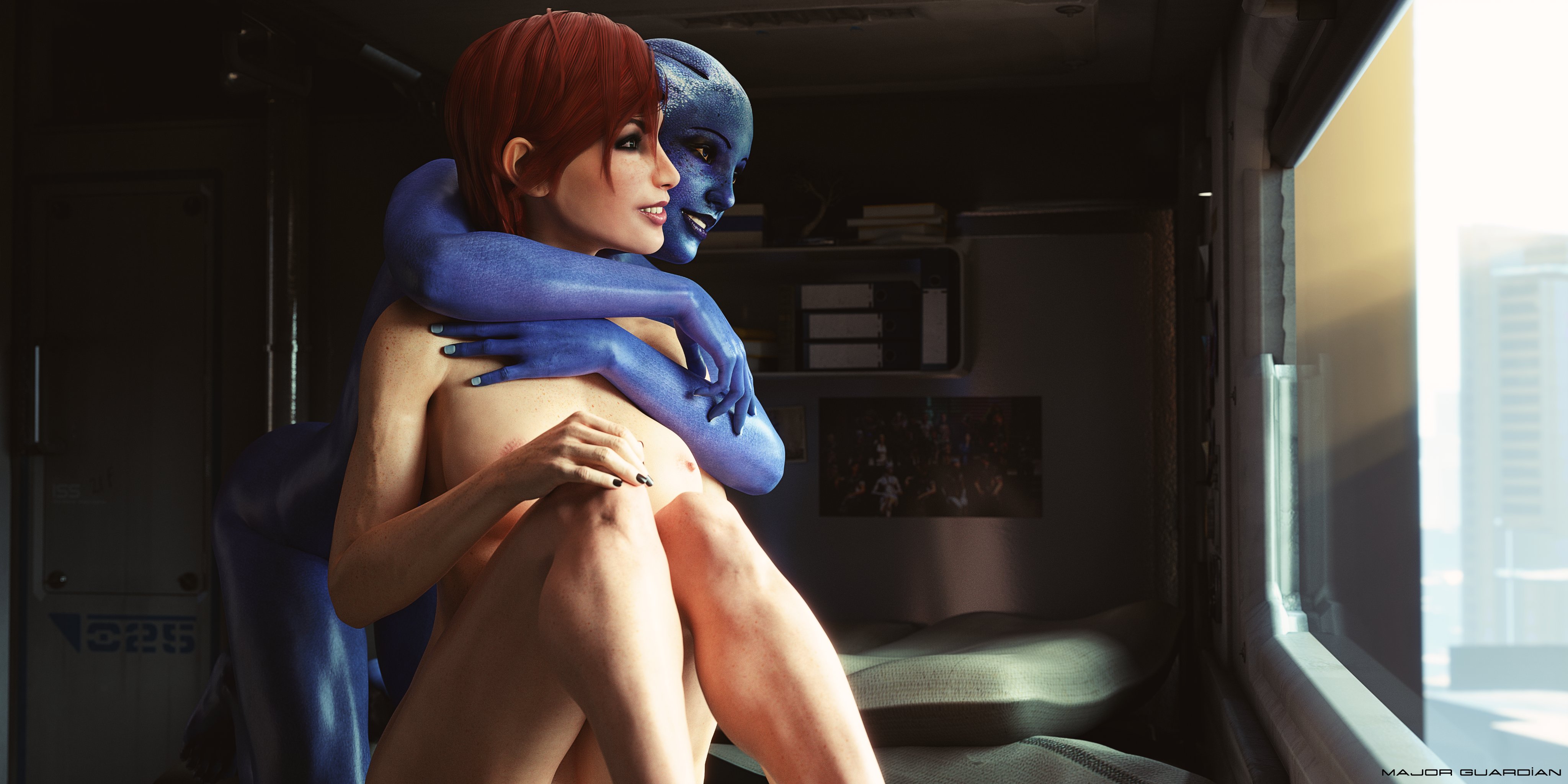 "Arousal"
A bit of cuteness because a woman is always more beautiful when she smiles.
Thanks to my bro @Th3Celtic for #Liara and #Shepard, I had a lot of fun with this project. :D
6K Version : https://t.co/AY4CofZgoK
#Blender #MassEffect #NSFW #LiaraTsoni #FemShep https://t.co/UCL332fToc
