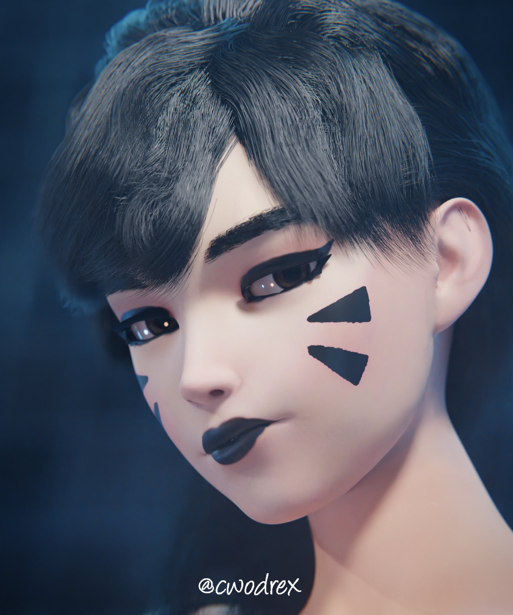 Goth Dva! 😳
#Overwatch #OverwatchFanart #3dart #dva #b3d #Blender3d https://t.co/Z2hlkqWGMX
