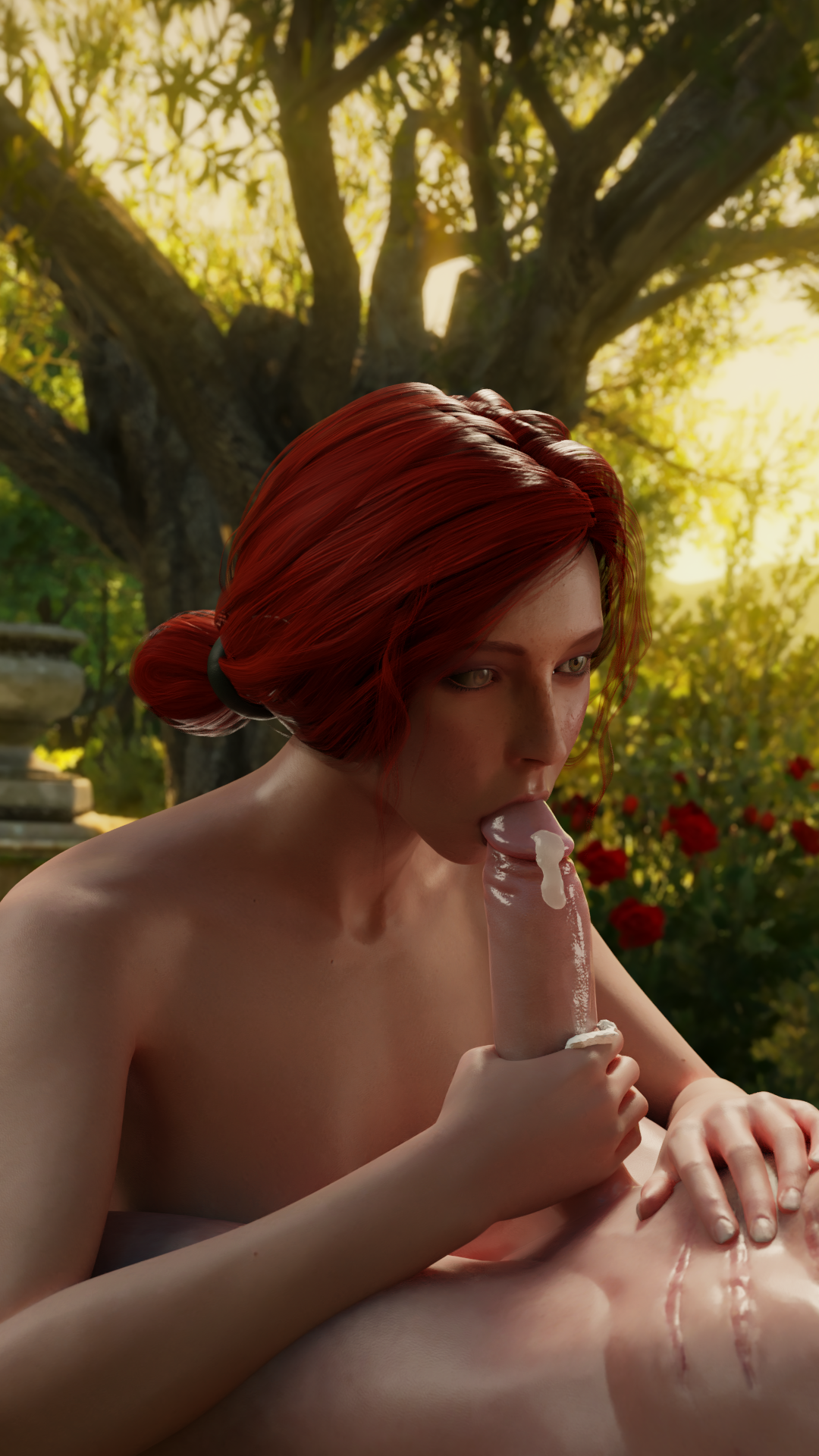 niodreth: Triss + Geralt Cumshot Had one week vacation + it’s summer, so don’t expect much from me in the coming months Added some Anna and POV picturesImgur-link