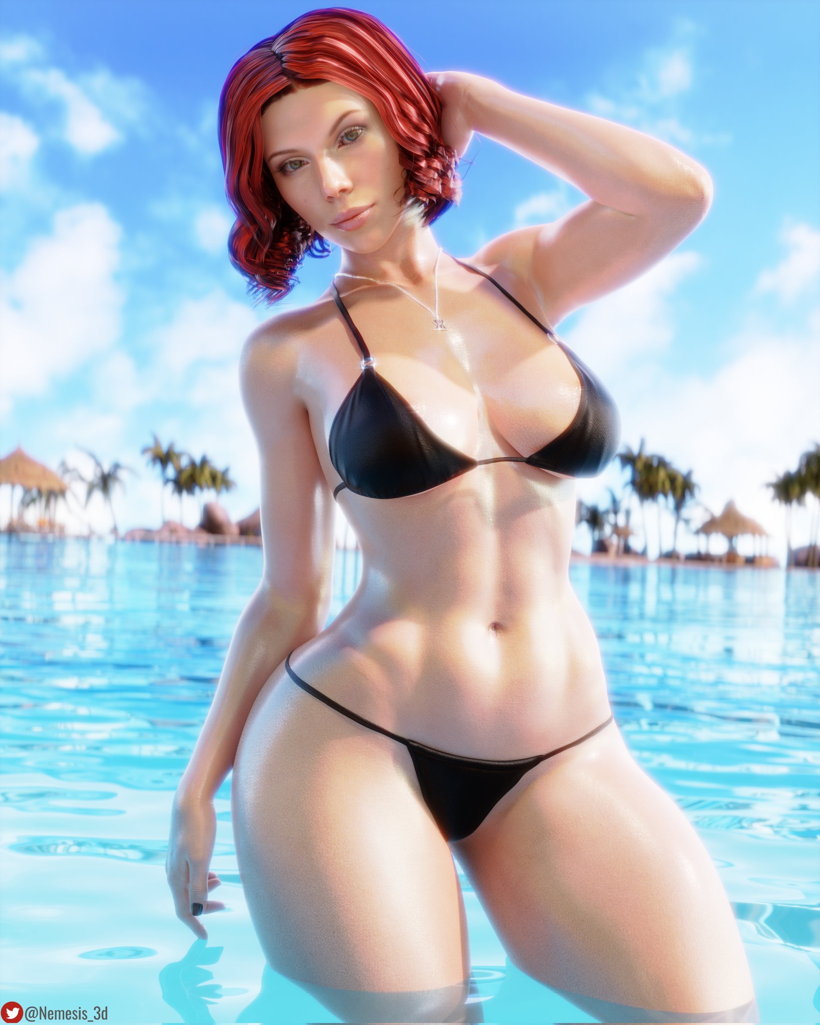 🏝️Black Widow's black bikini!🕷️👙
Is Natasha undercover at a tropical island resort, or just on a vacation herself?😏
Either way she's hiding very little, or no skin at all!🤤
Model by: @tvitone1
⬇️Download here in 6k!⬇️
https://t.co/qmAgCv6VKg
#BlackWidow #NSFW https://t.co/bymcRG0tzg