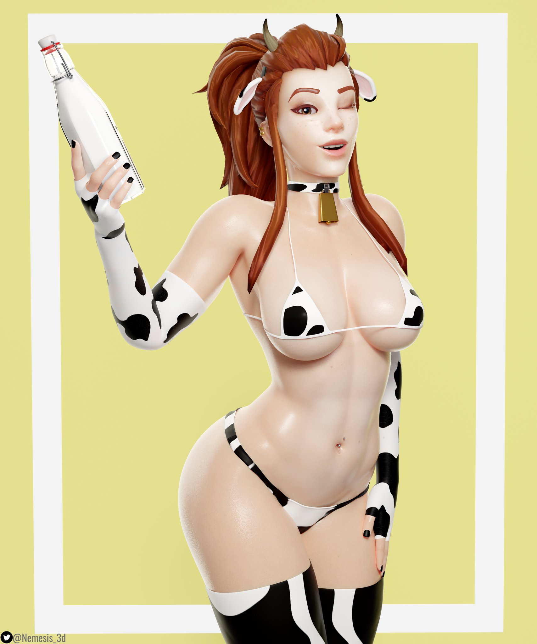 🐮Cow girl Brigitte!🤍🖤🤍
Next up from Nemesis Ranch & Dairy Company™ is a promotional poster starring one of our top producing cow girls Brigitte!
Drink Brig milk today!🥛😋
⬇️Download here in 4k⬇️
https://t.co/l8HOXu2Vqz
#Overwatch #Brigitte #NSFW https://t.co/QNbxxCYoMm