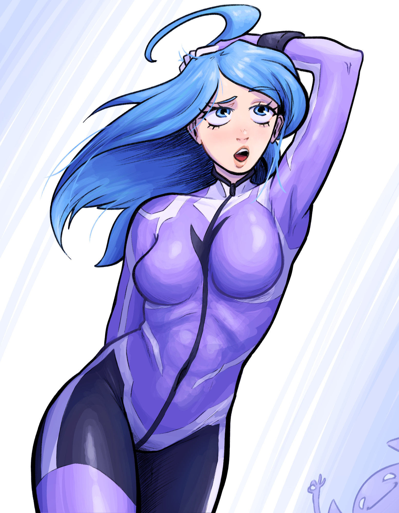 some Marcy art for my old pal @gingrjoke.bsky.social
Had to draw the mech-pilot fit, rep the brand and all that