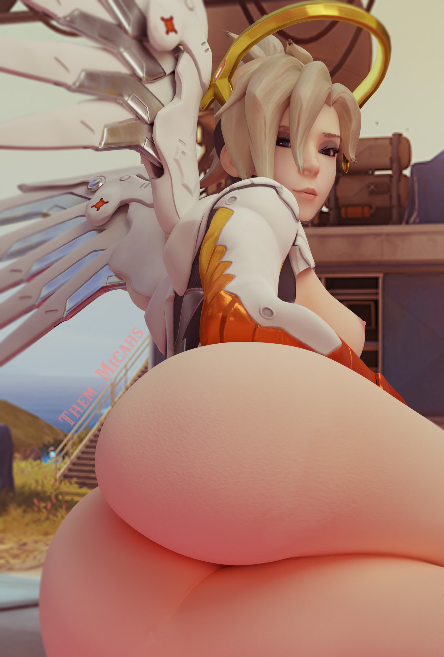 I'd like if Mercy choked me out with her thighs, please and thank you~
Do people want more outfit variations?
Credits:
Reference: @PeachJars
Mercy base model: @SwurstErotic https://t.co/AFn6WdoS5l