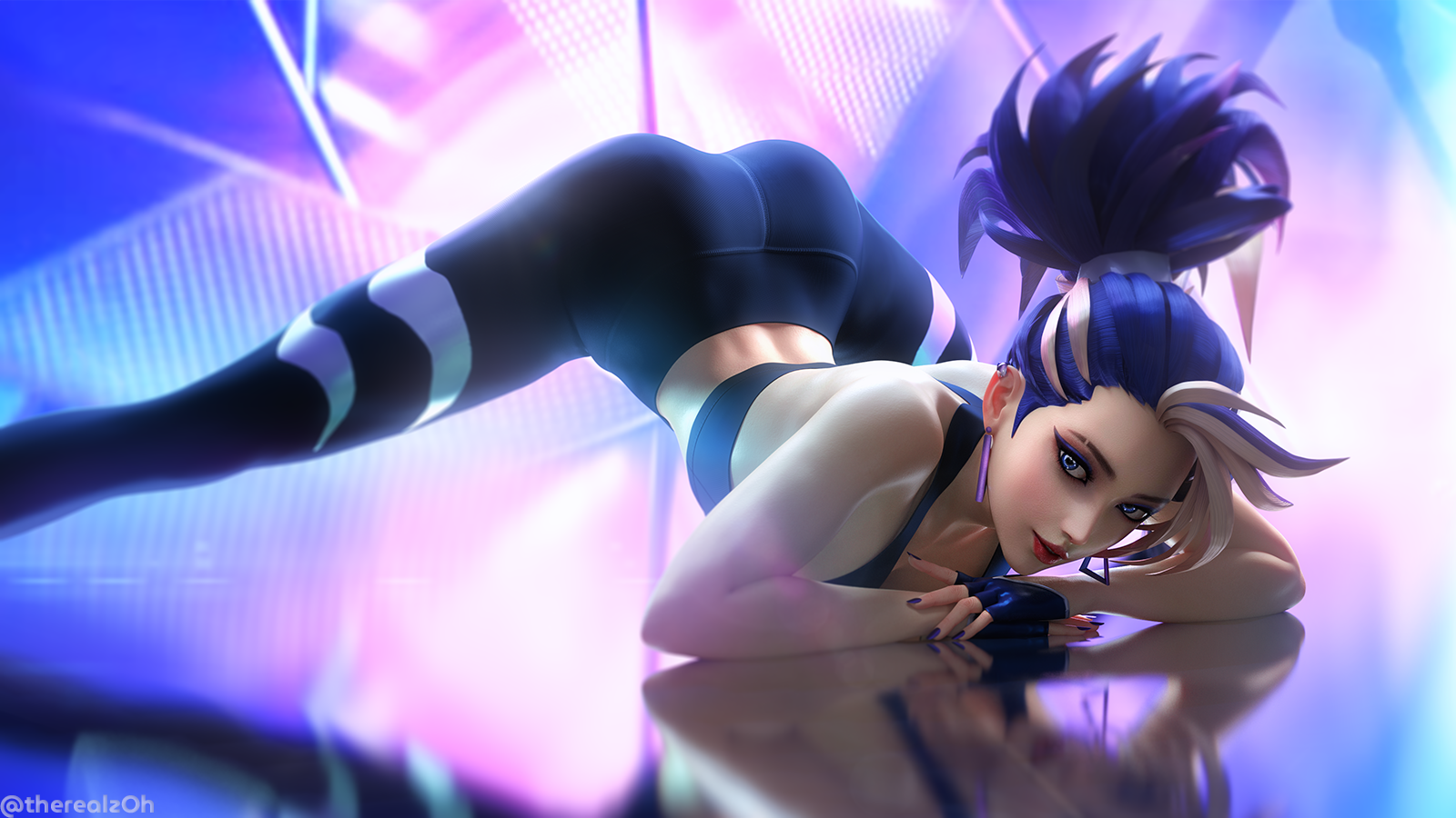 OKAY I DID THE THING. Here's K/DA Akali doing the meme pose. Honestly I'm pretty sure this is what K-pop music videos look like anyway. #jackopose #jackochallenge #jackoposechallenge #KDA #LeagueOfLegends #kdaakali
Model cred: @merade3d
1600: https://t.co/mE5krvWXtk https://t.co/VE0fzfWqgn