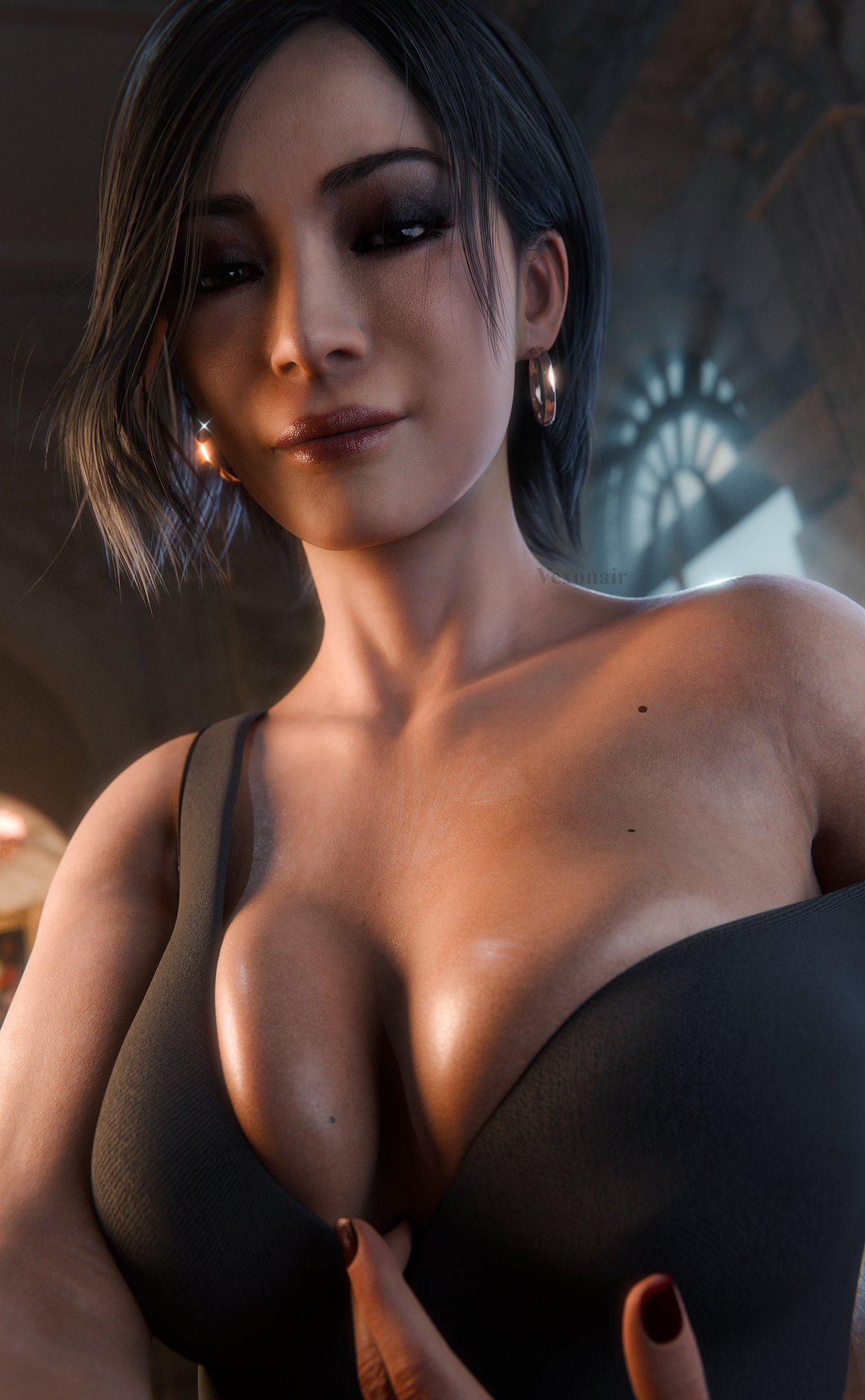 Ada Wong posing nude