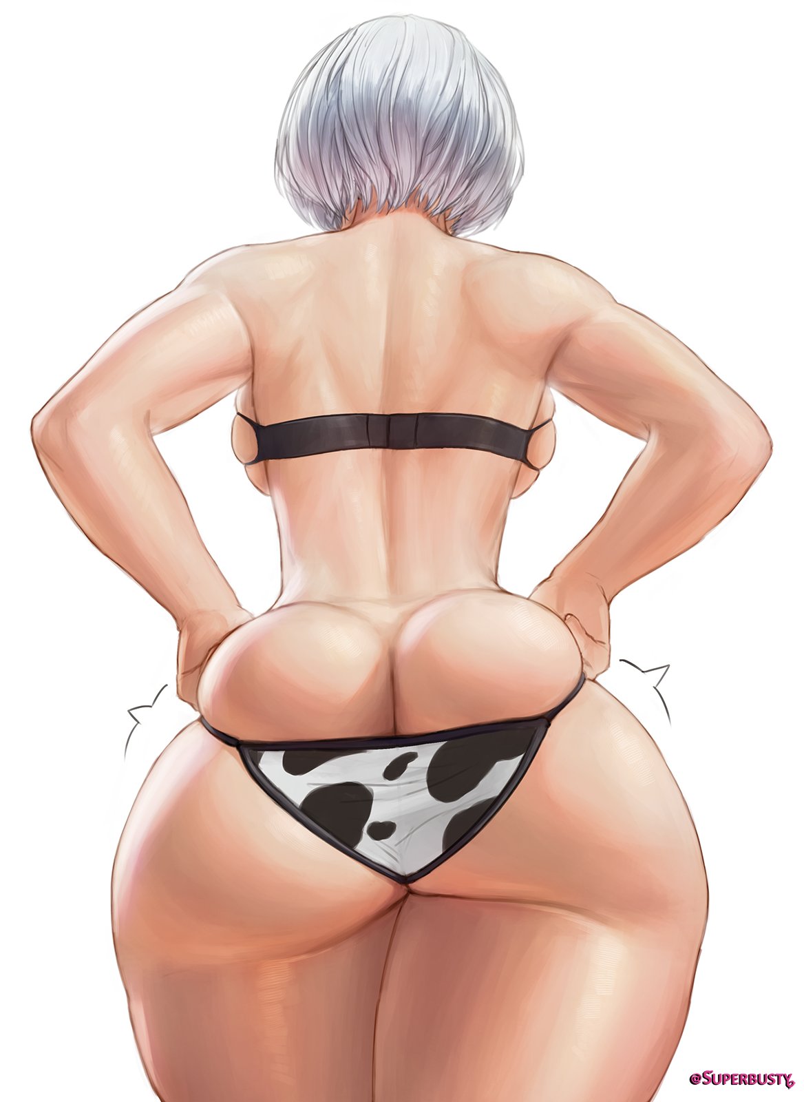 Is the cow bikini too tight, or just right for 2B? 🍑🐮 https://t.co/4XQkoLtOam