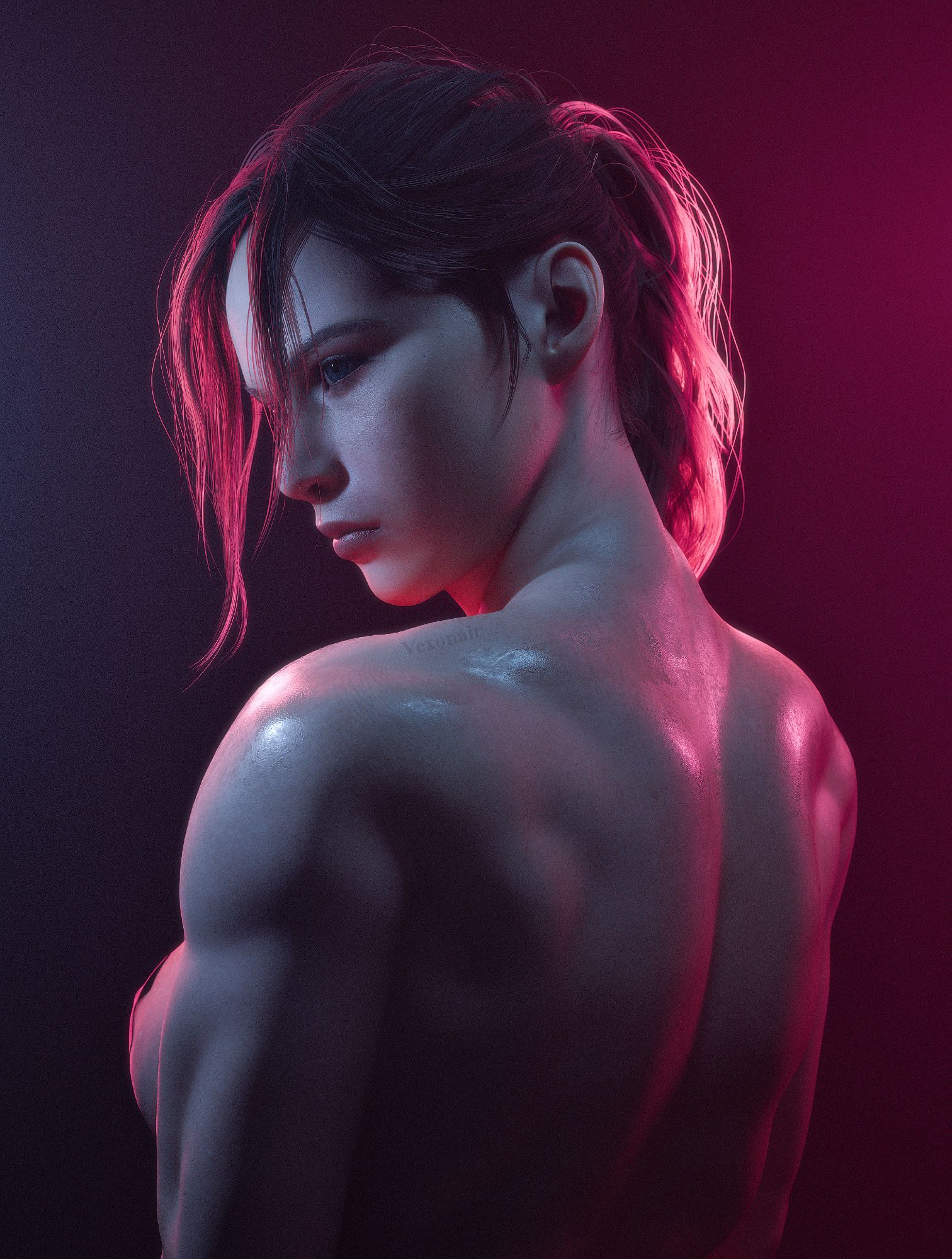 Frozen Over.
#ClaireRedfield, #ResidentEvil, #blender