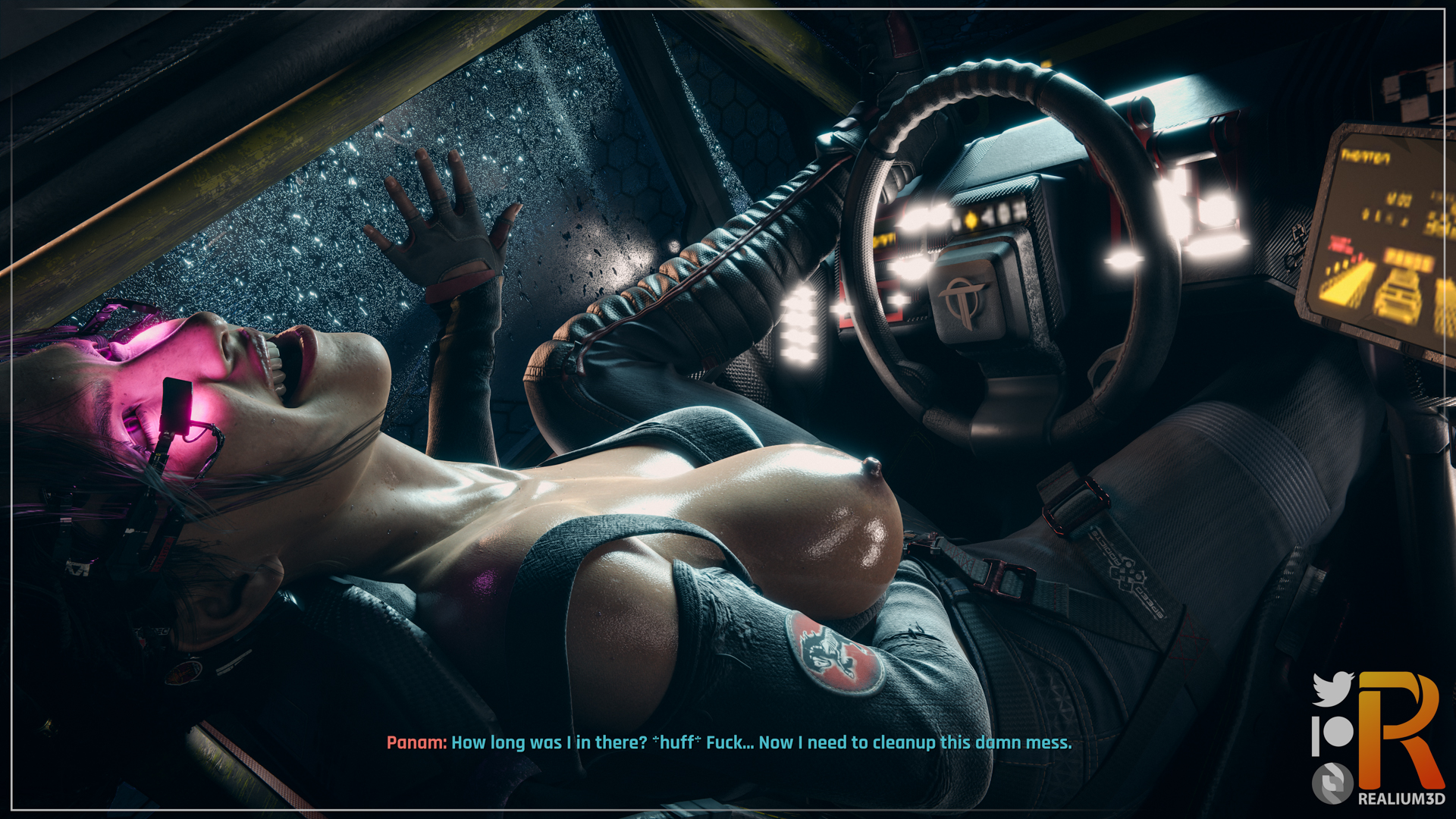 It certainly looks like both #Panam and #Judy may have been affected by those BDs.
Cyberladies: @Rigid3d
Props: @wildeerstudio
Warhorse, Apartment: @hoIopointz
Links⬇️
#nsfw #Cyberpunk2077 #rule34 #r34 #blender #nomad #bimbotransformation #cyberpunk #PanamPalmer #JudyAlvarez https://t.co/b6jia9Unih