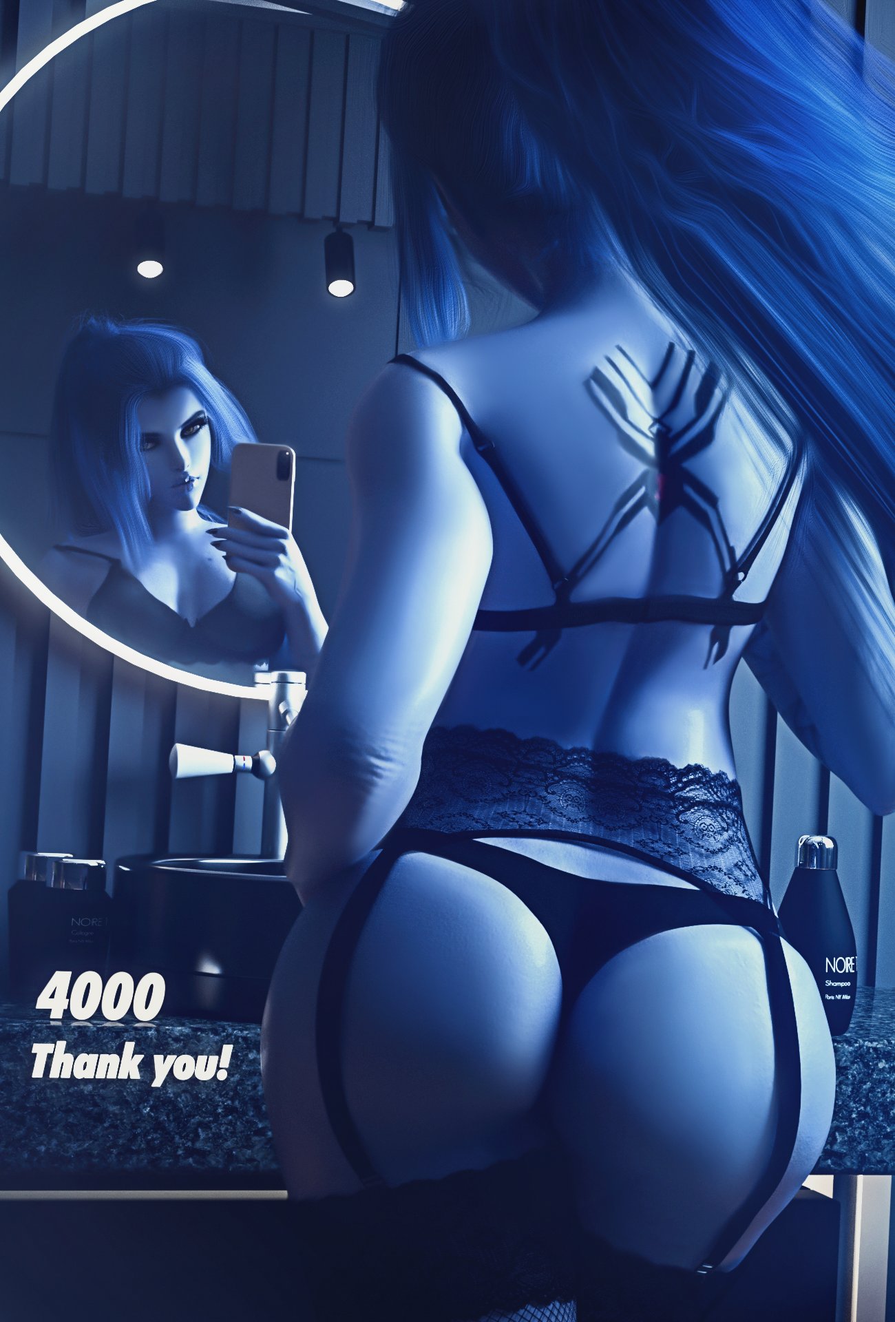 Widowmaker - Midnight selfie π€
She have fun in night with her phone, and also she say thank you to all for 4000+ follows π
(4K): https://t.co/bvF5kVIVe1
#OverwatchFanart #Widowmaker #nsfwtwt https://t.co/uJLn7Nvb2J