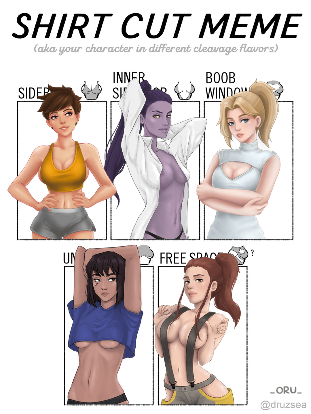 #mercy #Overwatch #nsfw #nsfwart #Overwatchhentai #pharah #tracer #shirtcutmeme https://t.co/SH0eOi9sKi
