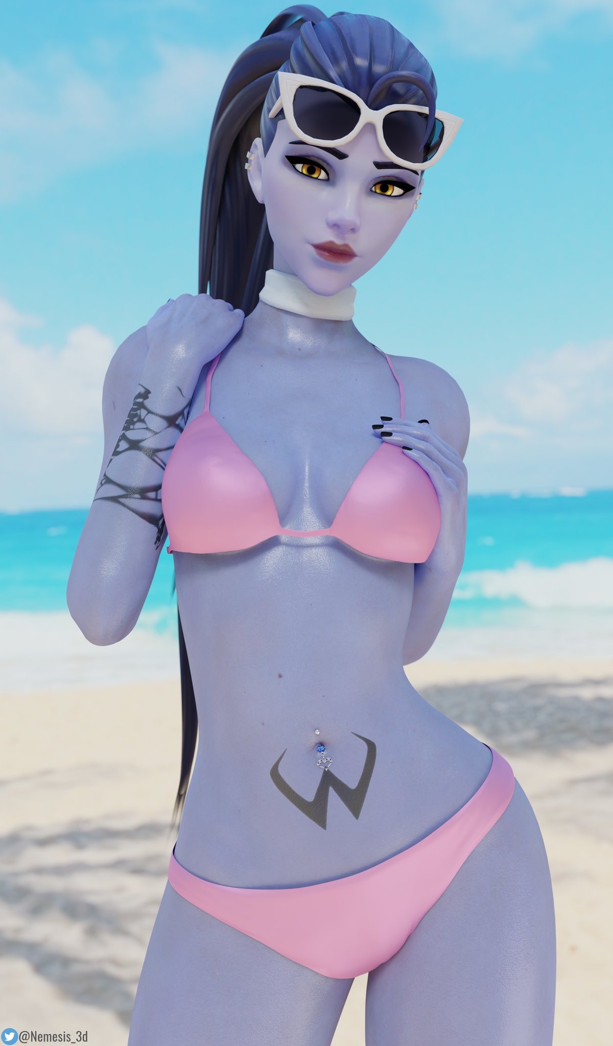 👙Bikini Widow pinup🏖️
Another pinup showing off one of the outfits I added to my Widow model!
As much as I love sexy one-piece swimsuits Widow deserves a proper bikini!
⬇️Download at 4k here⬇️
https://t.co/Zo20Pvzbd3
#Overwatch #Widowmaker #Bikini #Pinup #NSFW https://t.co/n4IaXvTzhc