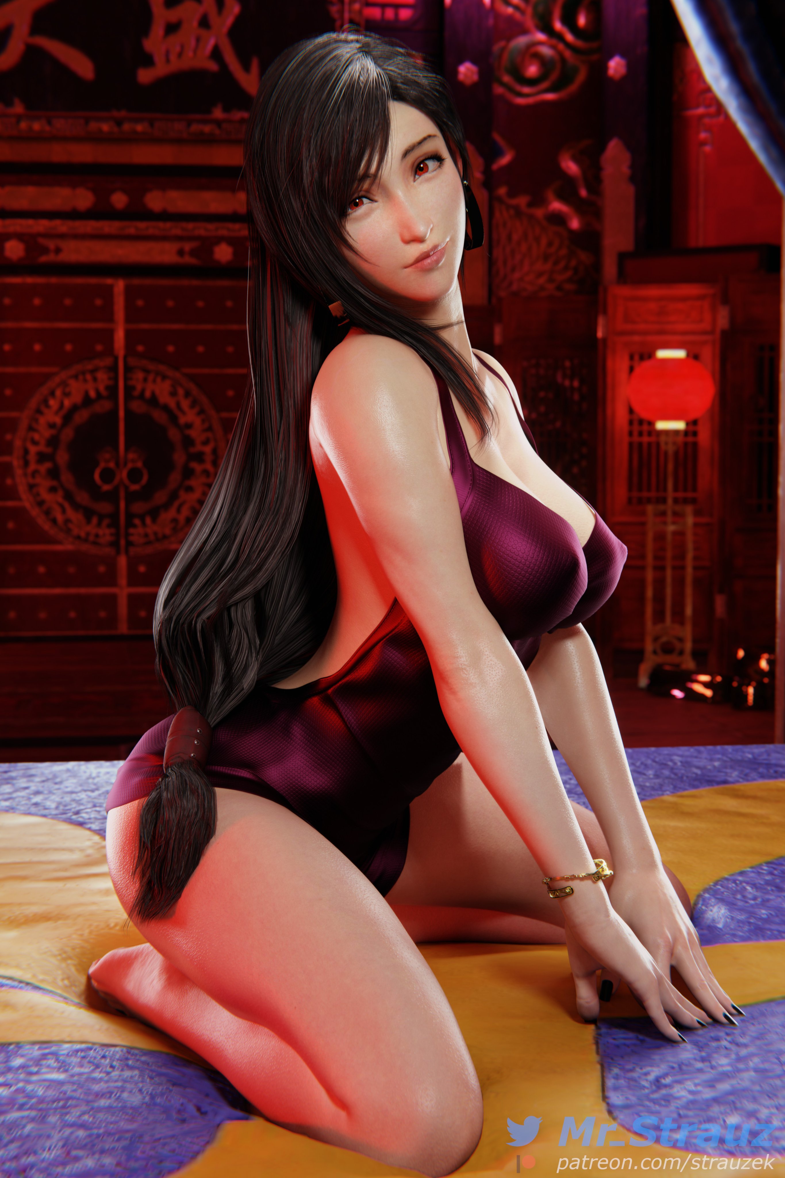 Tifa photoshoot set in the Corneo's bedroom
*pose 4
Map by @MokujinH
#TifaLockhart #FinalFantasy #FF7R #rule34 #NSFW #BlenderEevee https://t.co/x44sWmRMu9