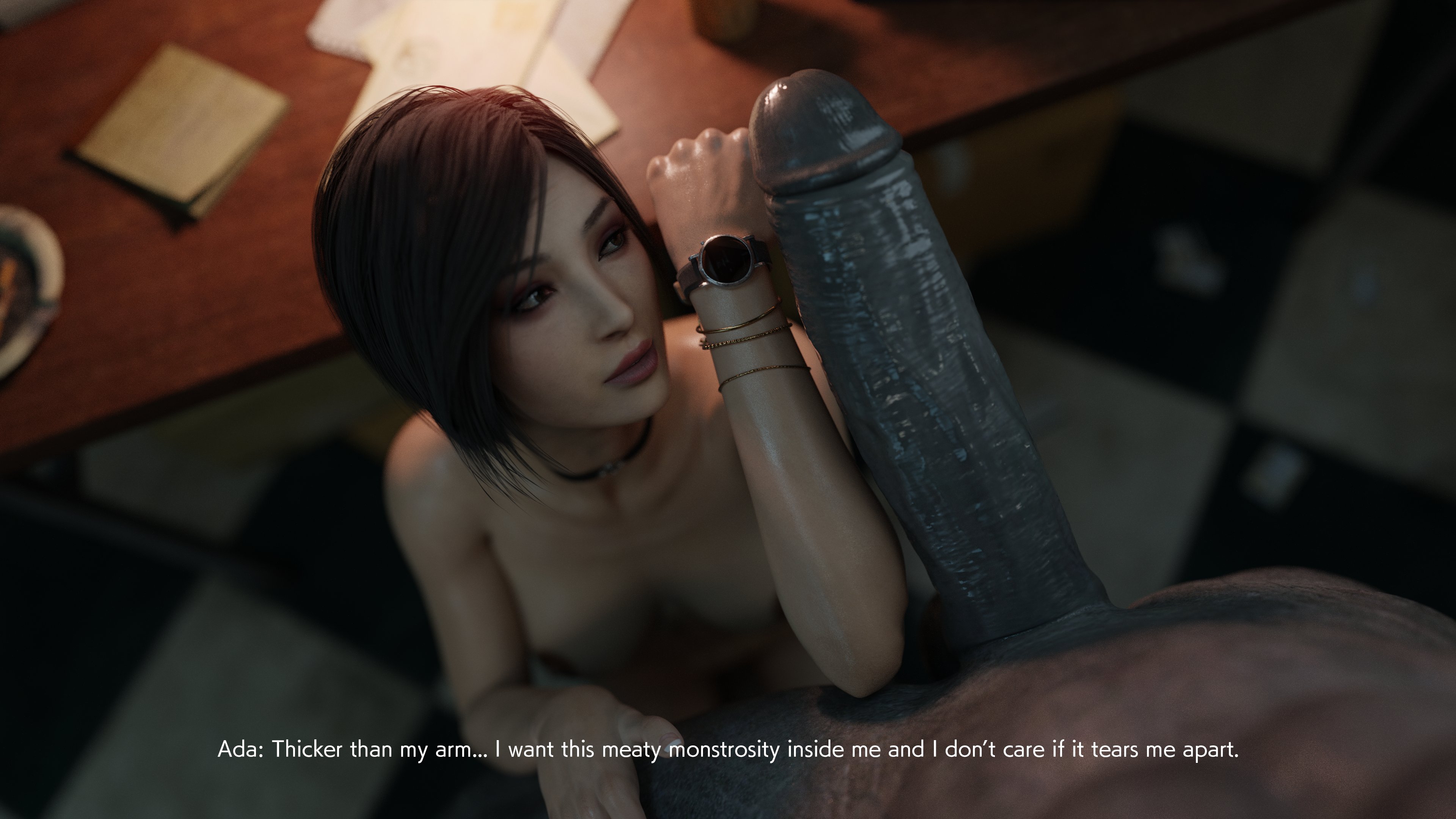 Ada Wong having sex with Mr. X