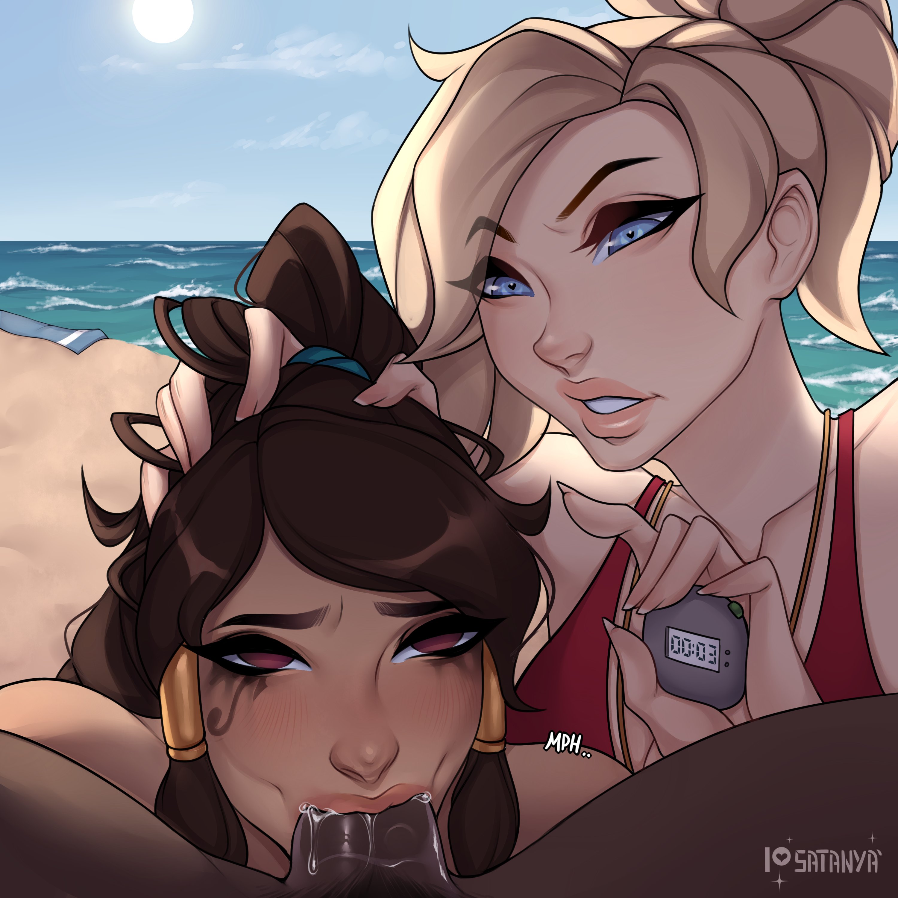 Ata girls, they go hard on regular practice! The lifeguard role suits #Pharah and #Mercy quite well, especially with such breathtaking skills!🏅
#Overwatch💕 https://t.co/TYiGpl4h09