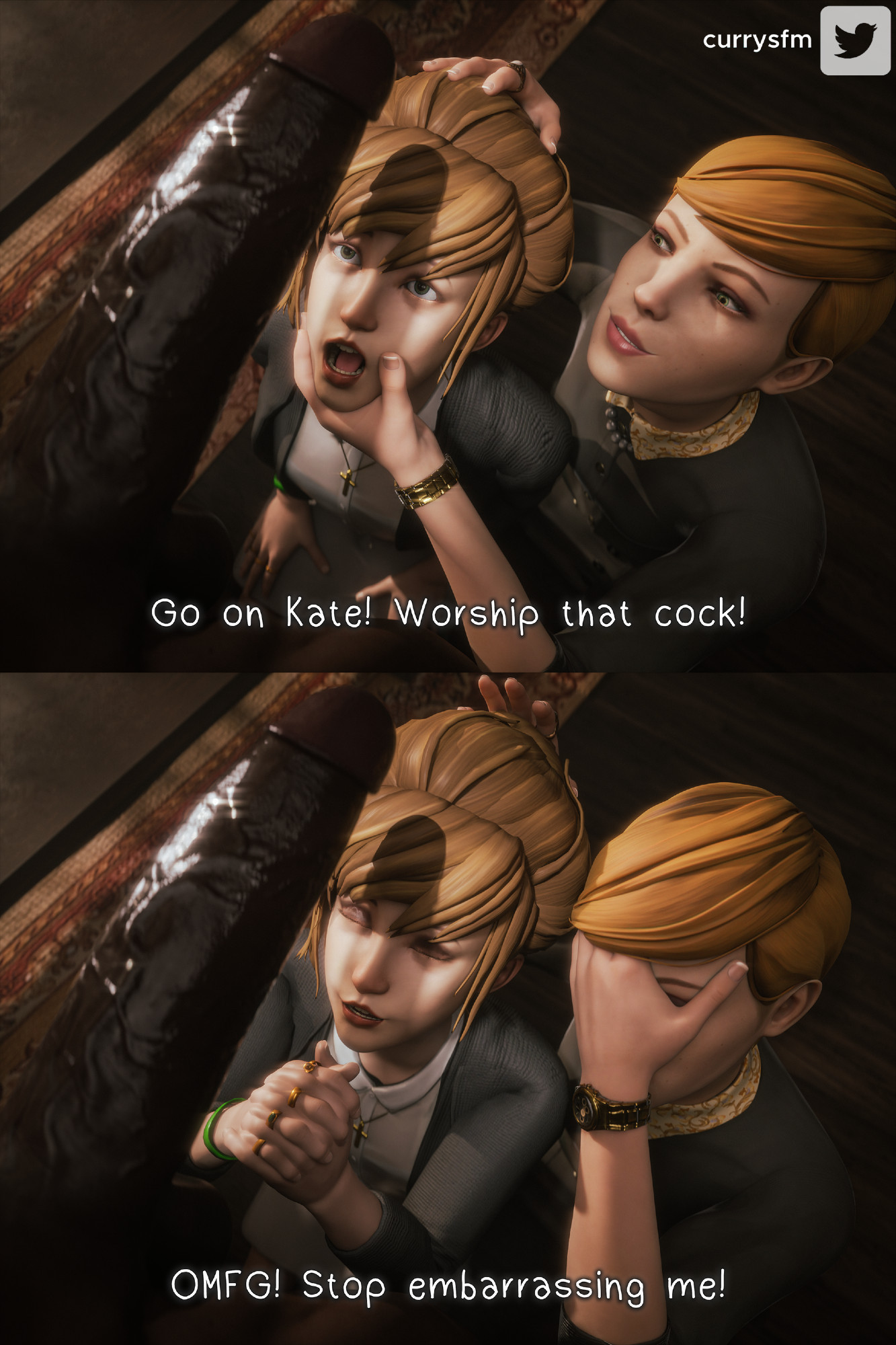 Kate takes Victoria's instructions too literally ๐
Kate and Victoria by @thekoomer
Male by @1ceDev_
๐