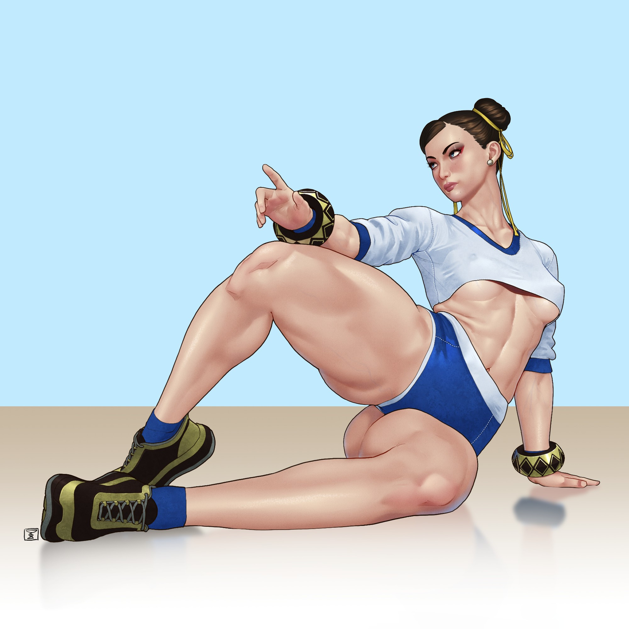 Full Chun Li pinup artwork