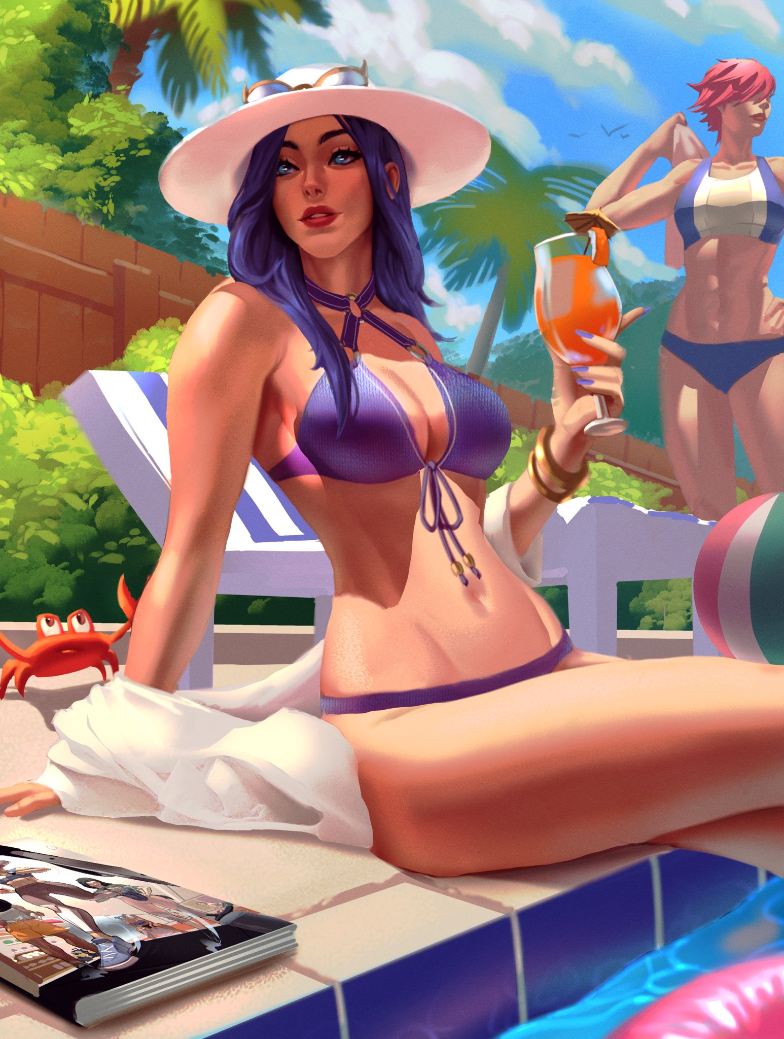 Pool party Caitlyn π¦βοΈ #ArtofLegends https://t.co/PICaJWUyAe
