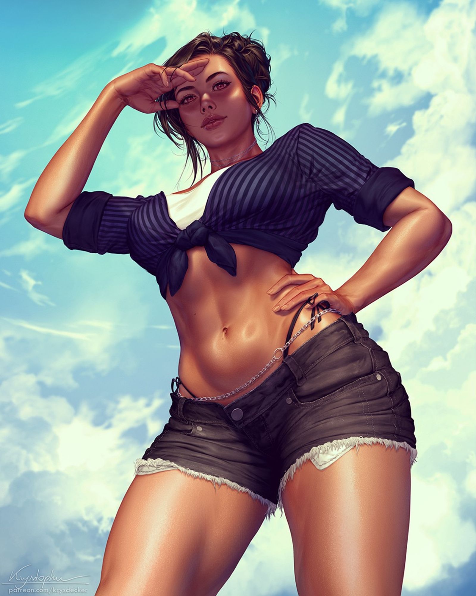 Hey everyone, long time since I painted Tifa!
So, I couldn't decide between the recent Costa del Sol outfit, or the wet shirt outfit released a few months ago, so I had to do both =D
#tifa #tifalockhart #ff7rebirth