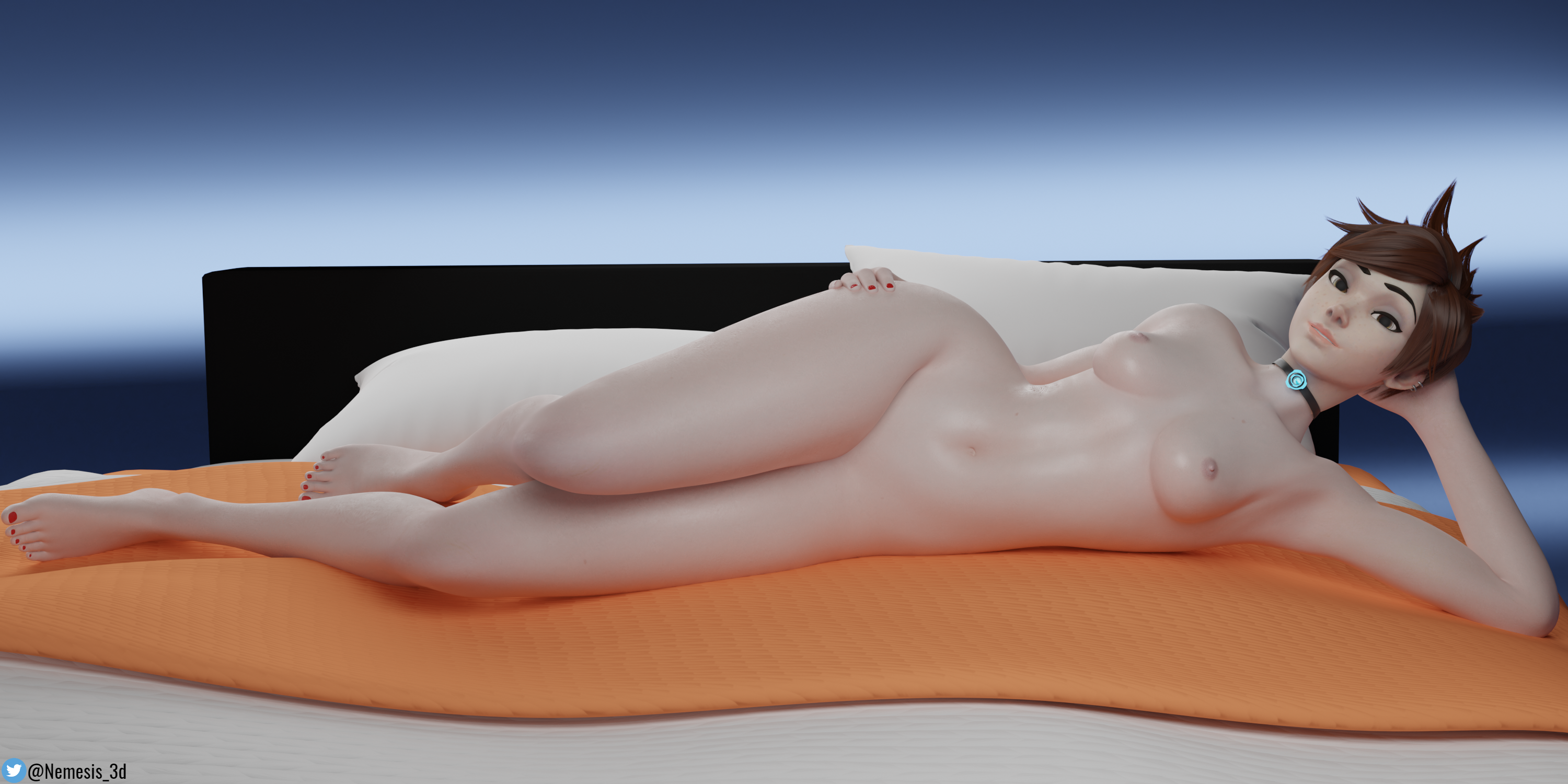 🧡Sexy Tracer pinup💋
This beautiful Tracer model was made by @currysfm by doing a head swap onto the Mets3D Dva body then adding a cute chronal accelerator choker for her!
Thank you so much for sharing her with me!
https://t.co/j4X5KBRQgS
#Overwatch #Tracer #Pinup #NSFW https://t.co/nNg2mOQQKY