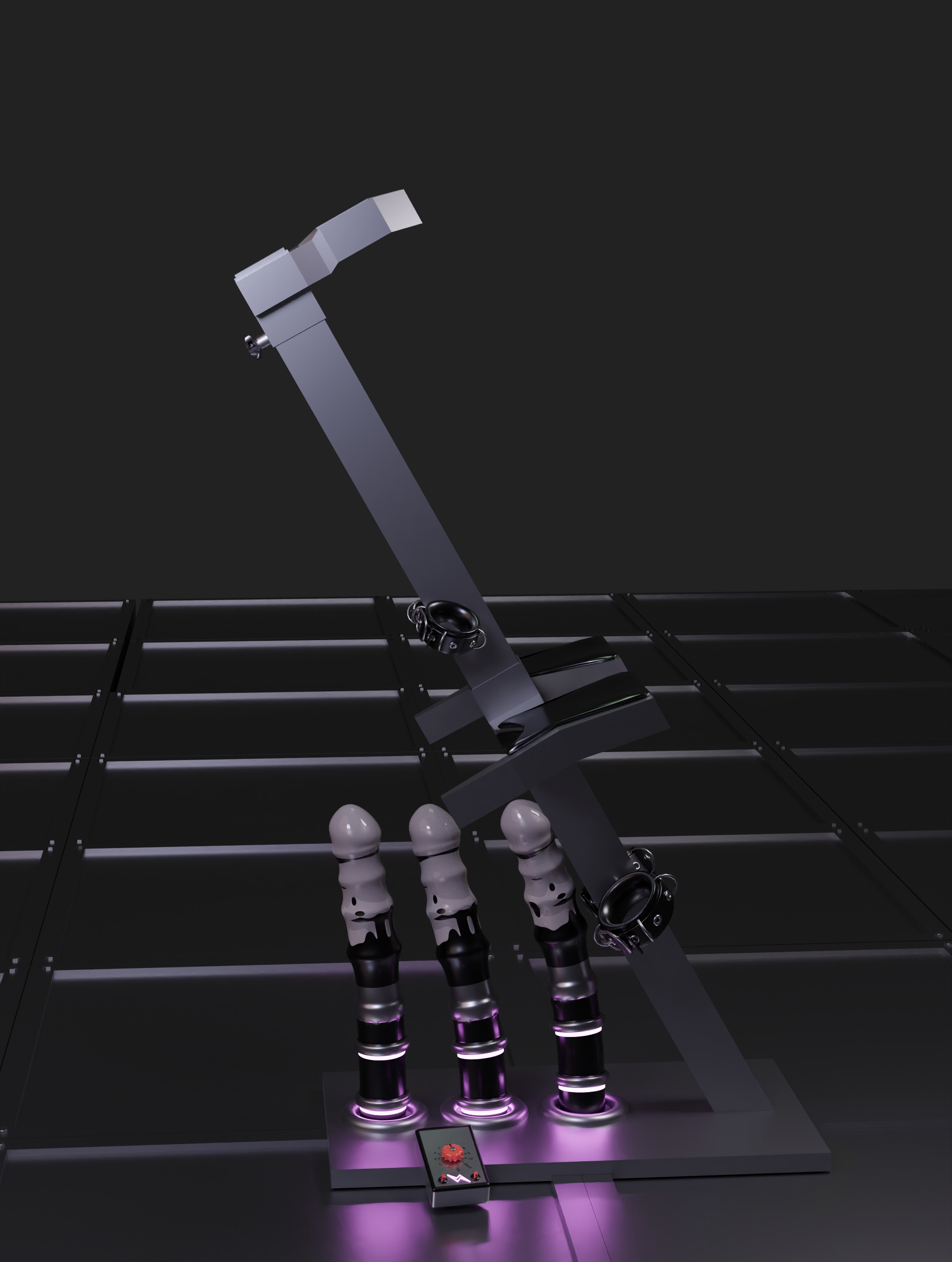 Progress pics of this robotentacle-pedestal-thing. Still need to illustrate better how the seat and collar are adjustable and can slide up and down the center bar. https://t.co/TbtFZyhEVO