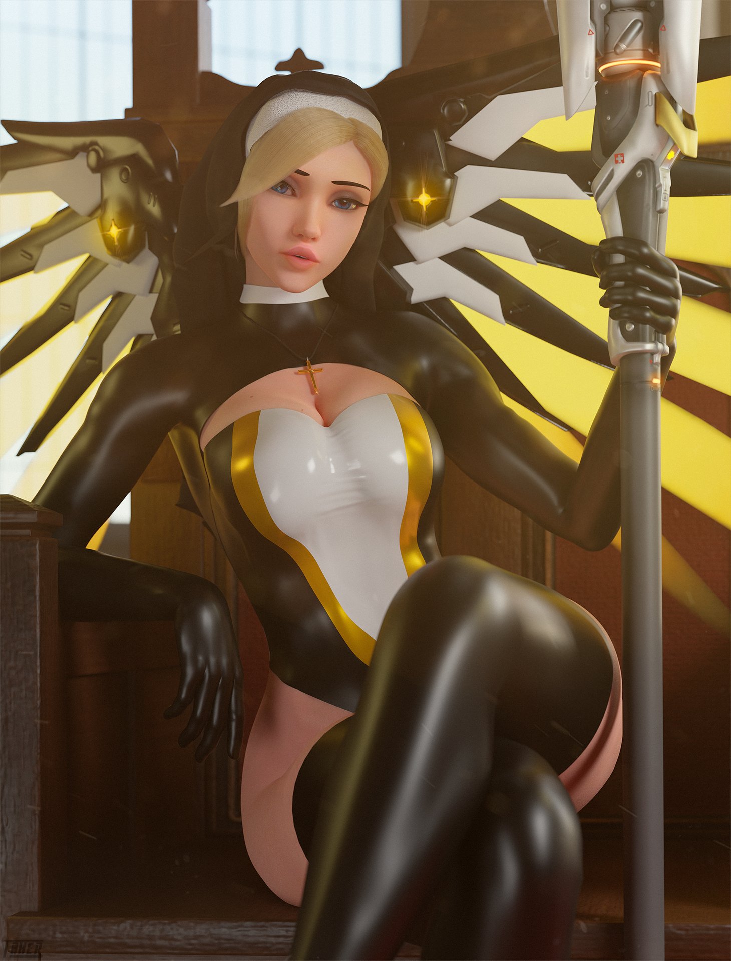 Nun Mercy.
"Who says nuns can't be hot?"
DL:https://t.co/J67oPPJslP
DL2:https://t.co/S27SE67W0O
Support:https://t.co/yznyPk6Tr5
#NSFW #R34 #Overwatch #Mercy https://t.co/I1bifoensj