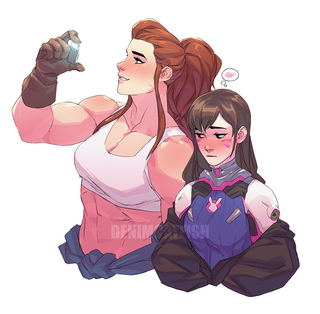 Brig and Dva looking at things they like 👁️👄👁️ #Overwatch #Mekamechanic https://t.co/JSA7pR8w0o