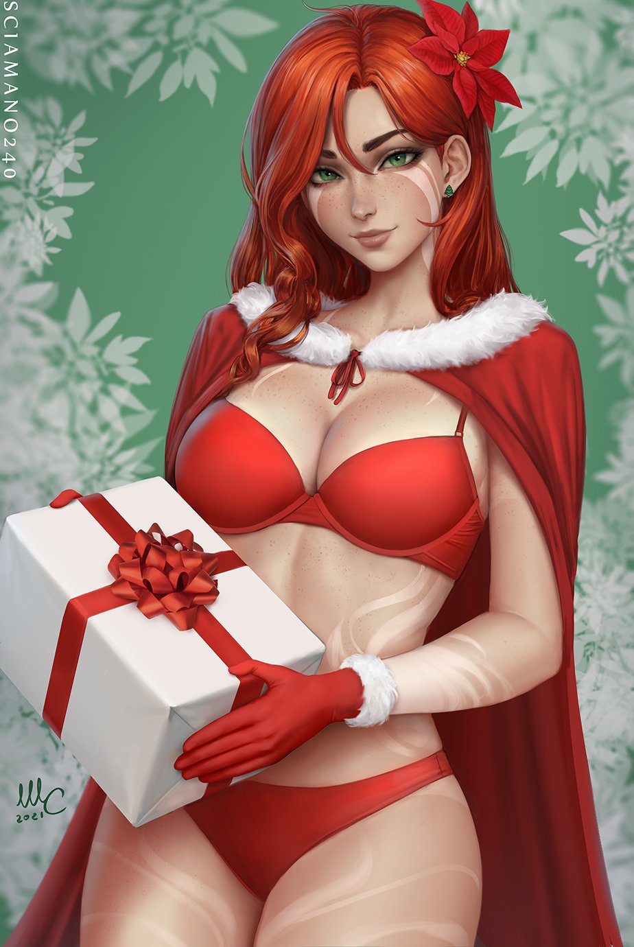 A Christmas Windranger Arcana (Dota2) for @Sleepy_Korok, made for @LillyPadArts's Secret Santa! https://t.co/Wb9MKN0Pou