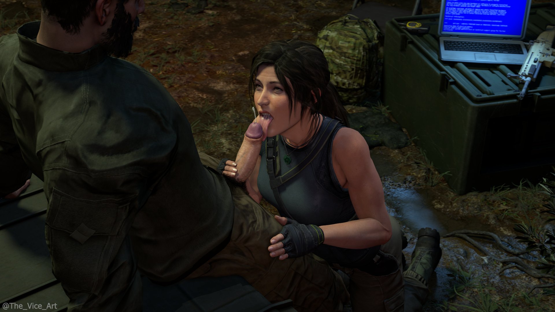 "Setting up camp, Lara gets distracted by the real treasure."
I got really lazy with the posing and editing on this one, sorry 'bout that. This was supposed to be part of a series of pics but I got bored of it. Lara has a long af tongue, sue me...
1080P: https://t.co/O2dZZiBzRO https://t.co/koYqc4Homq