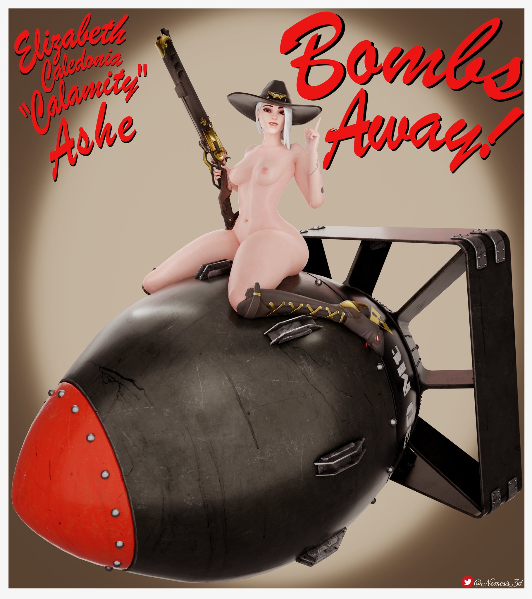 🚀Bombs Away! Ashe pinup💣
I went super old school with this literal pinup poster featuring Atomic Ashe!
I LOVE the 50's aesthetic overall, especially the sexy pinups!❤️🤍🖤
⬇️Download here in 4k⬇️
https://t.co/sMHVeag5iy
#Overwatch #Ashe #NSFW https://t.co/n16PAGy255