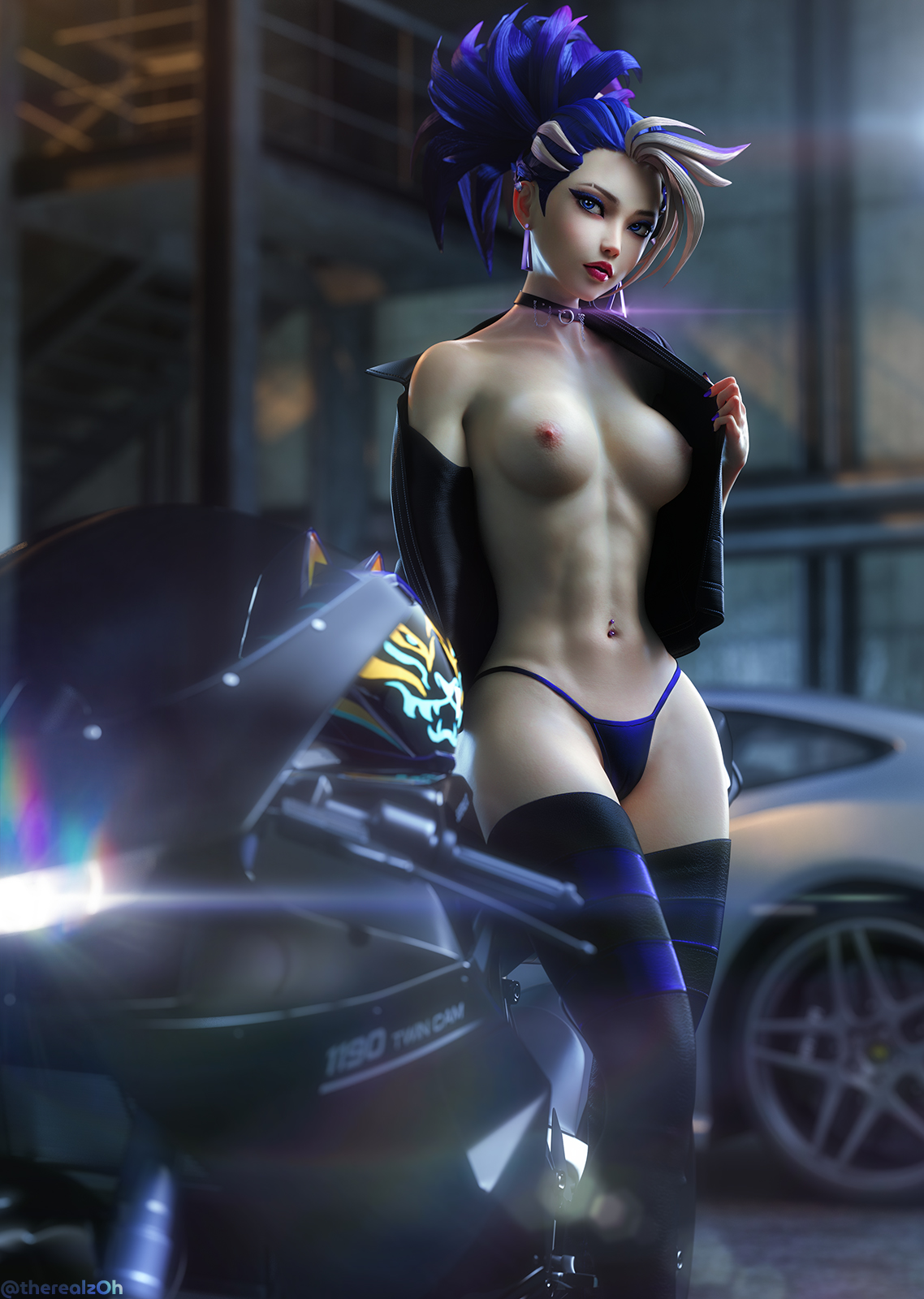 Biker Babe K/DA Akali!😎#3d #3dcg #leagueoflegendsfanart #akali #kda #rule34
Heavily inspired by the amazing piece of the same character by @Wickellia
Thanks to @merade3d for Akali
1600p bikini and topless: https://t.co/ZadNoQAUQZ
Fully nude (bottomless) version on Patreon! https://t.co/r5PvB31X20