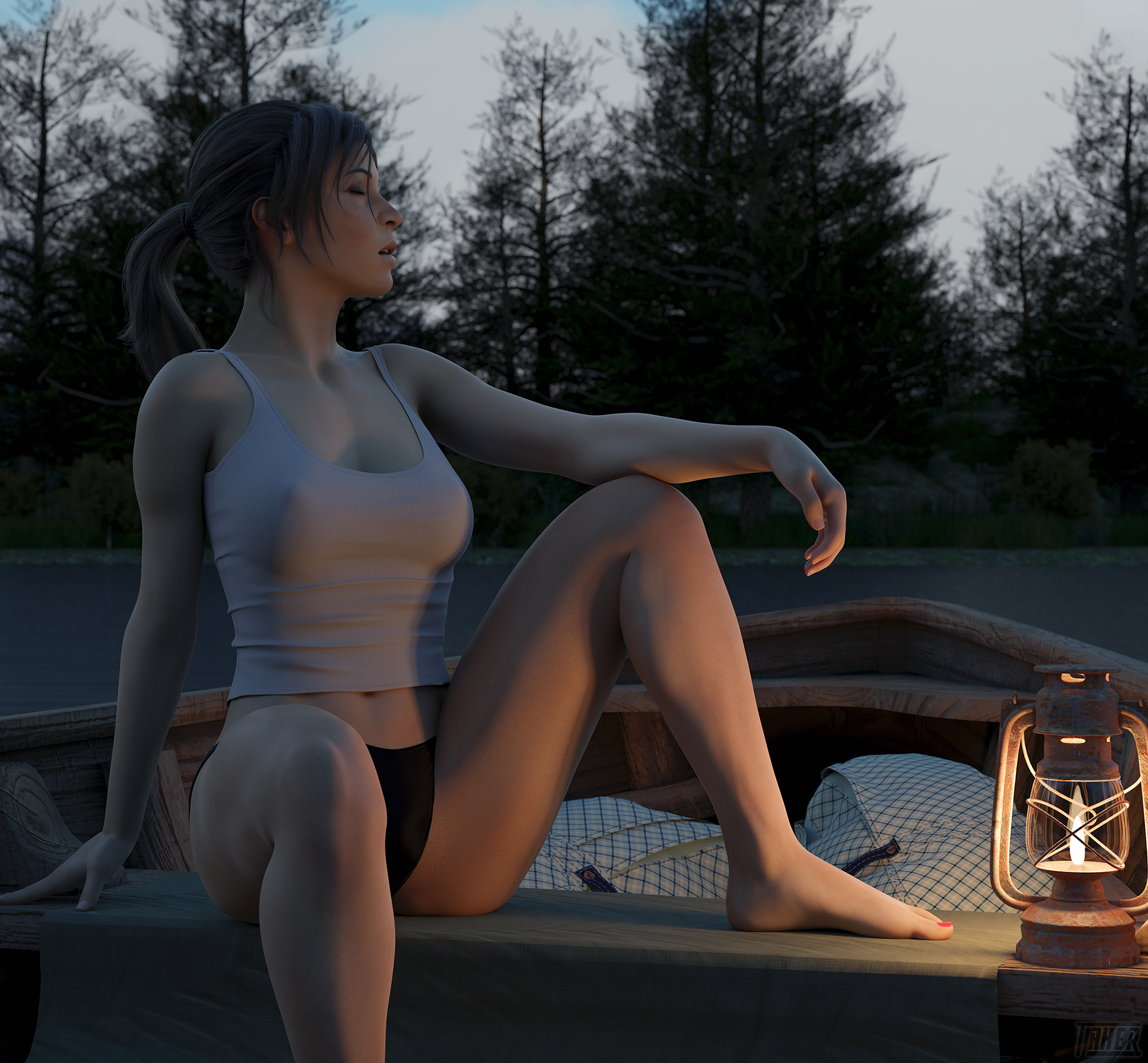Lara Croft Naked - Artwork by @takerskiy
More on: https://t.co/UmatnZN9Ih https://t.co/9Fs0uEKHg6
