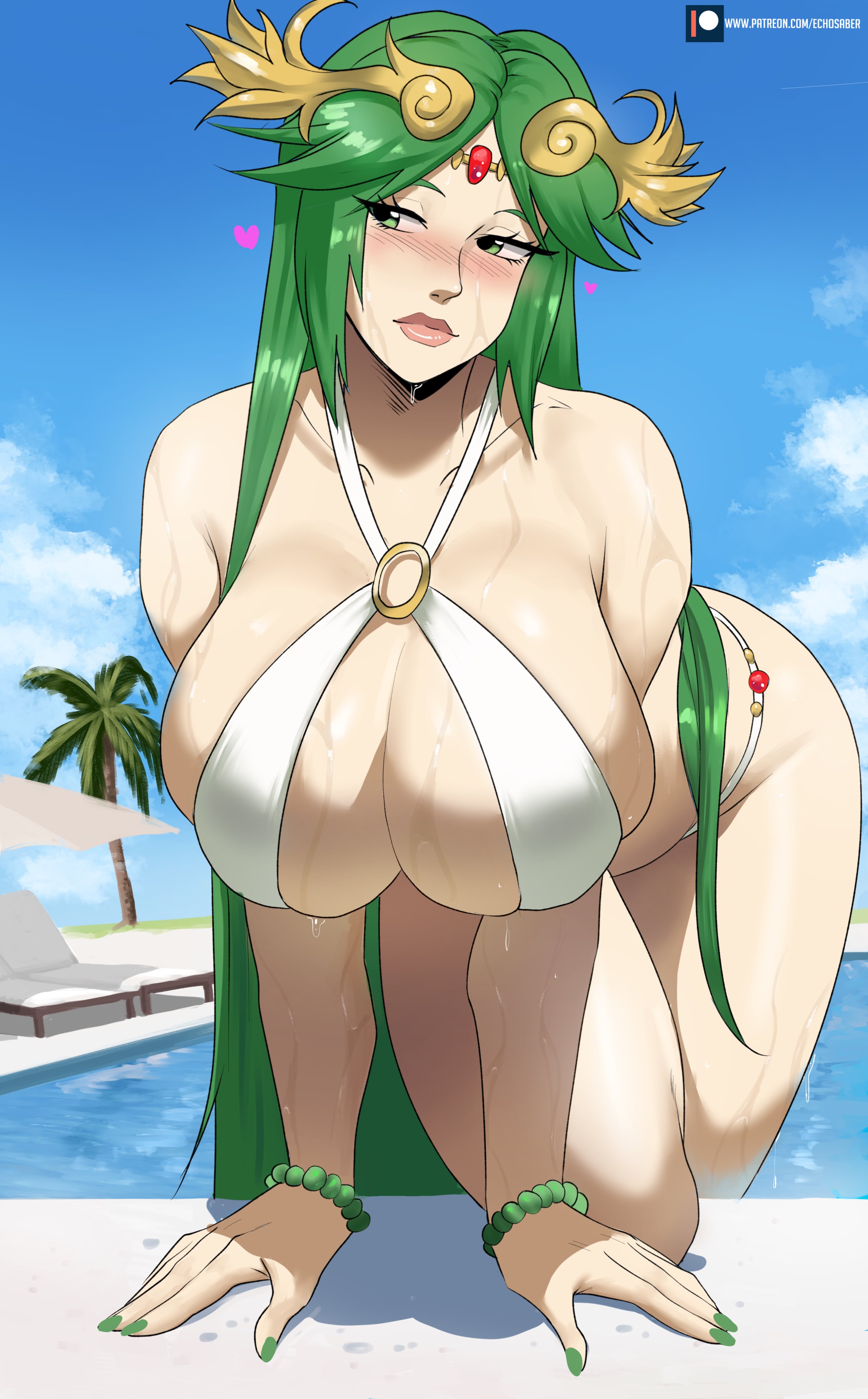 Palutena at the Pool! 🍈🍈 https://t.co/29Bis4hzIz