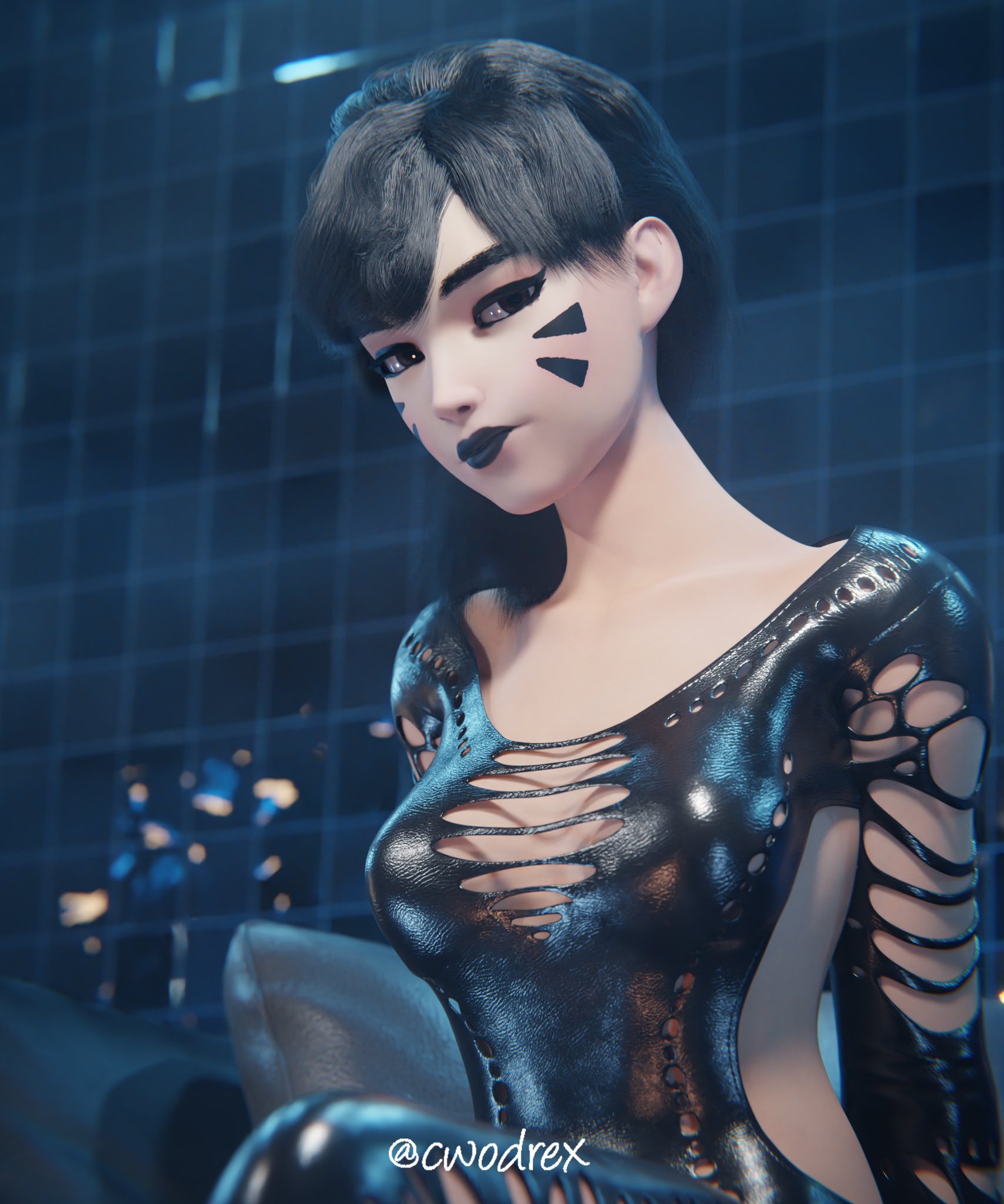 Goth Dva! 😳
#Overwatch #OverwatchFanart #3dart #dva #b3d #Blender3d https://t.co/Z2hlkqWGMX