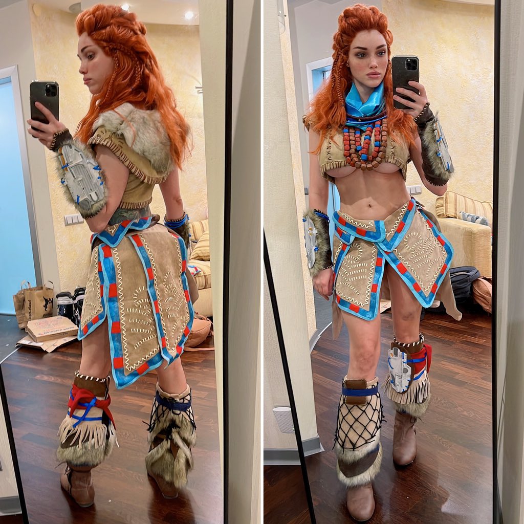 My fun version of Aloy #HorizonZeroDawn https://t.co/Errc8Dzd1l