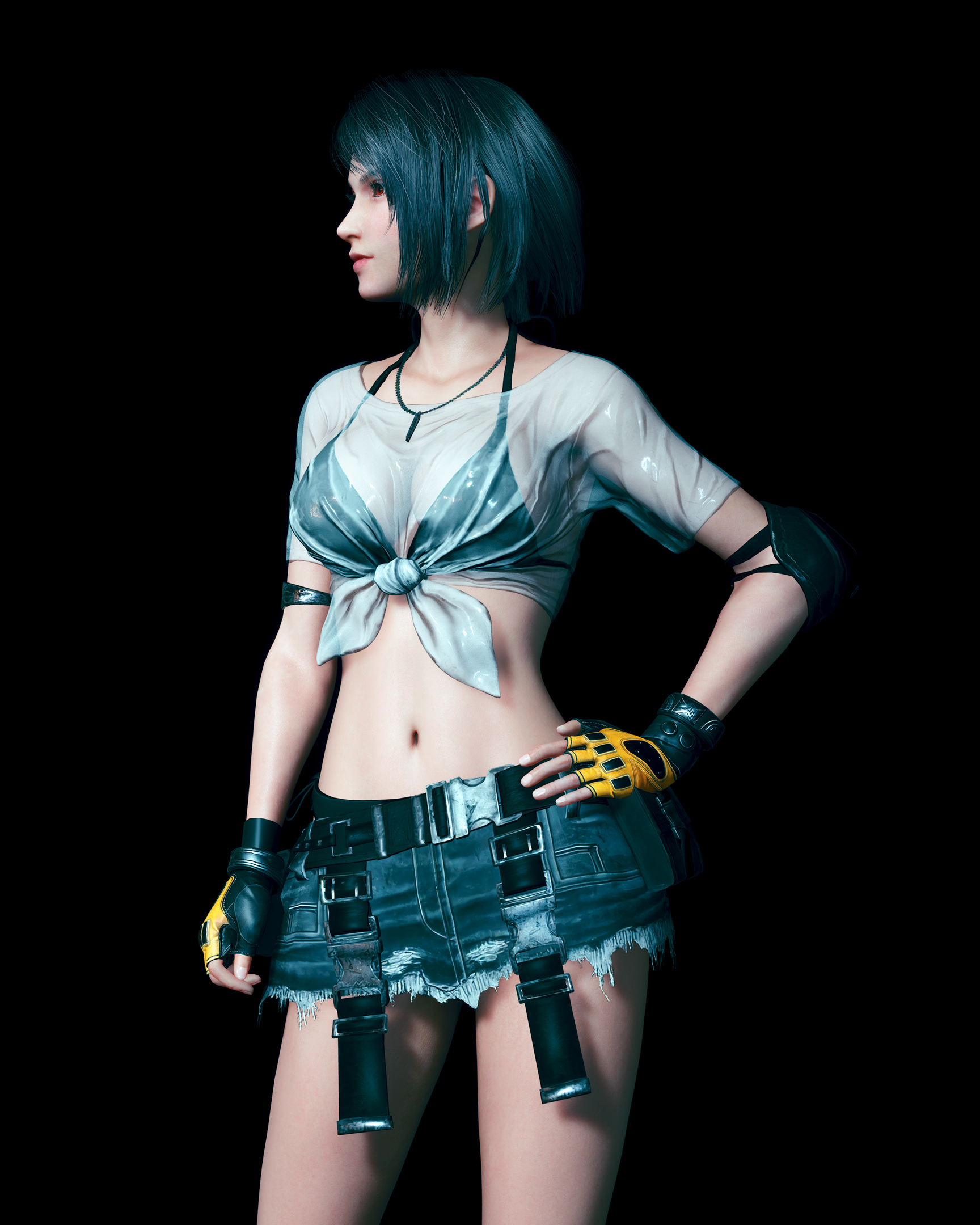 Short hair Lifeguard Tifa